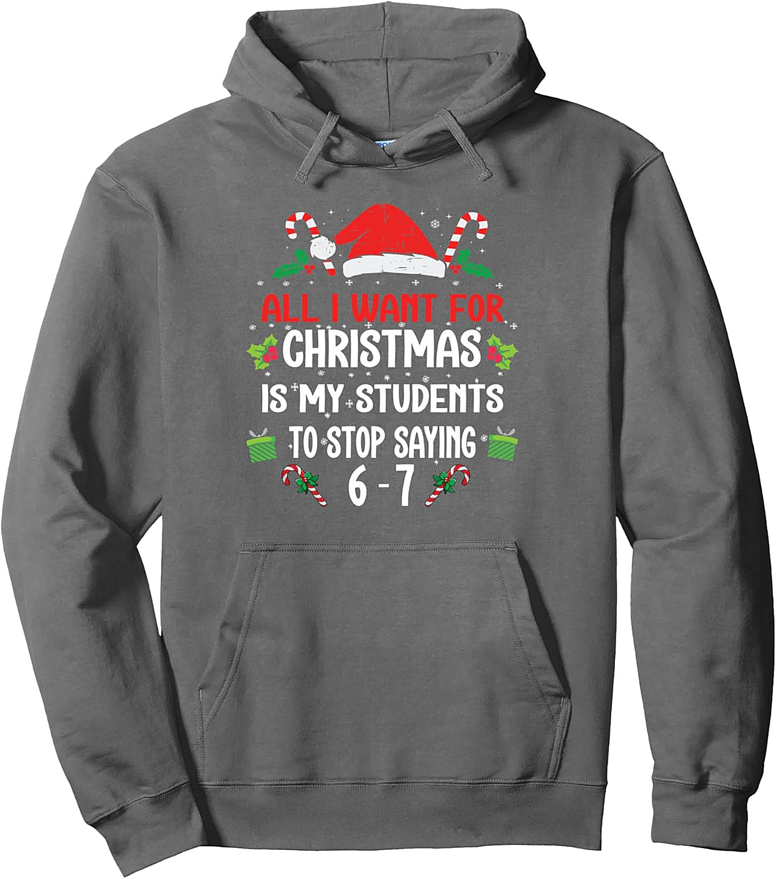 Funny Teacher Christmas Pullover Hoodie