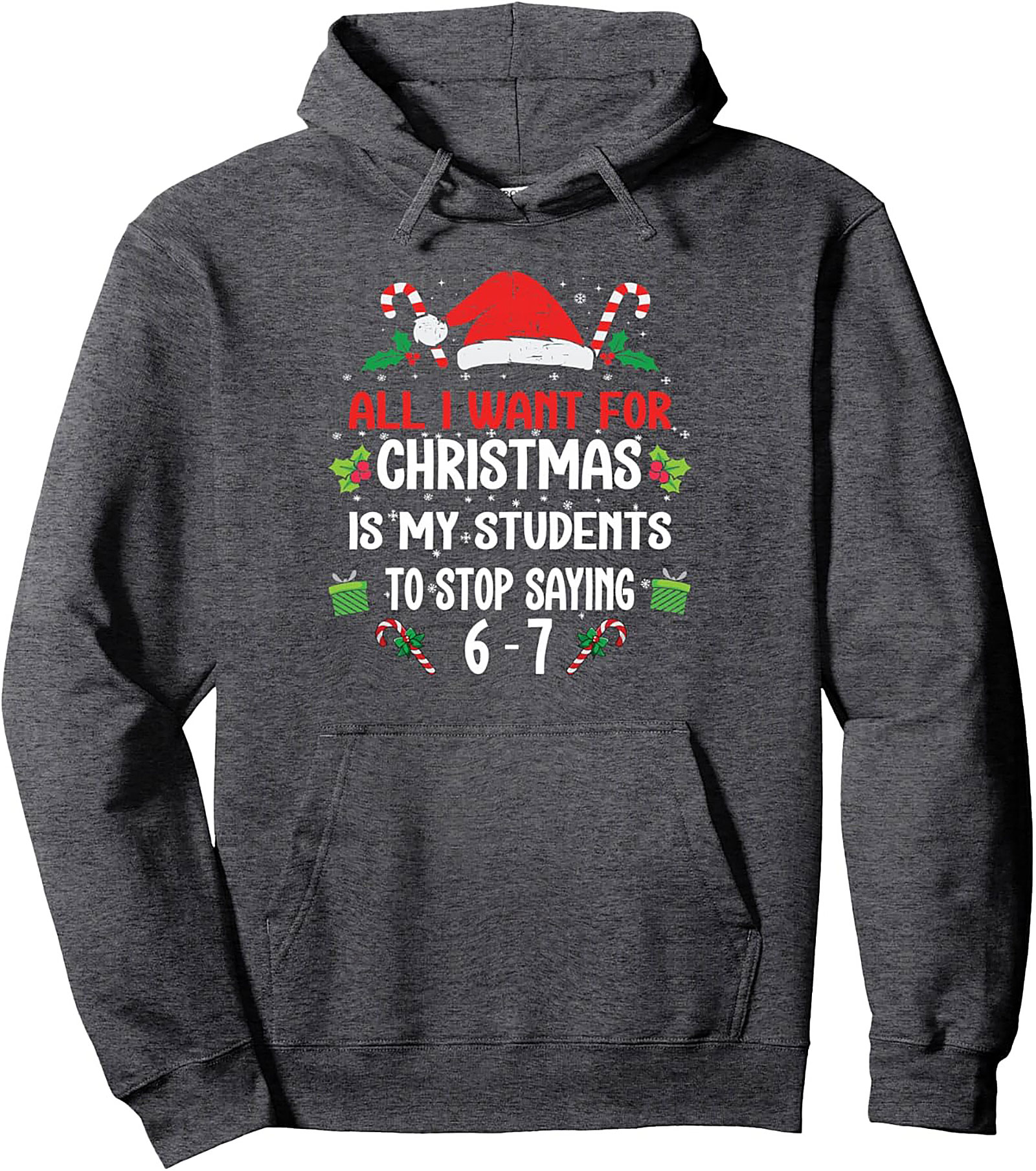 Funny Teacher Christmas Pullover Hoodie
