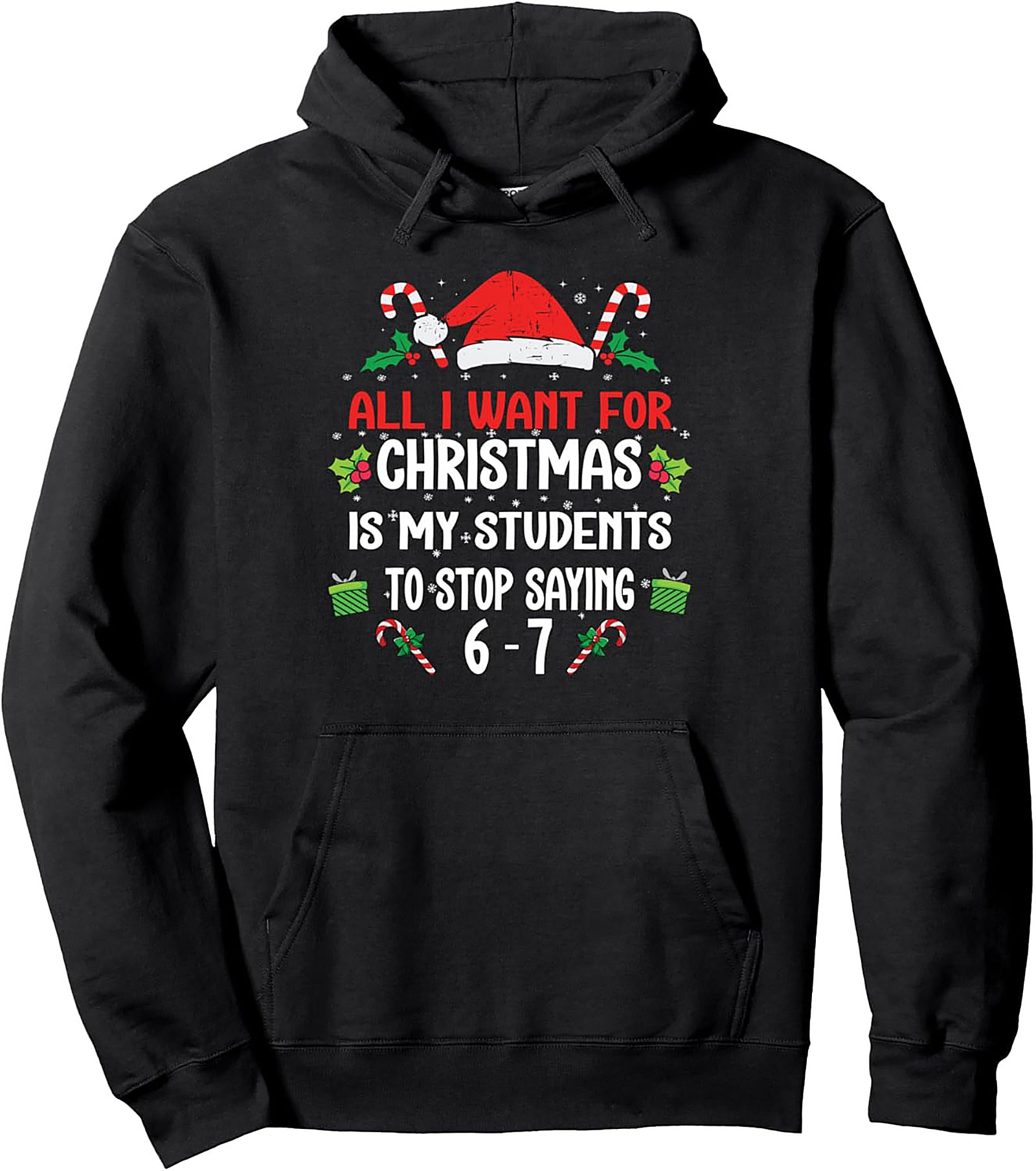 Funny Teacher Christmas Pullover Hoodie