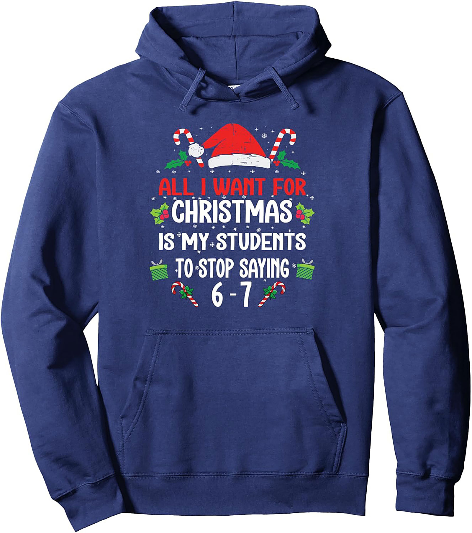 Funny Teacher Christmas Pullover Hoodie