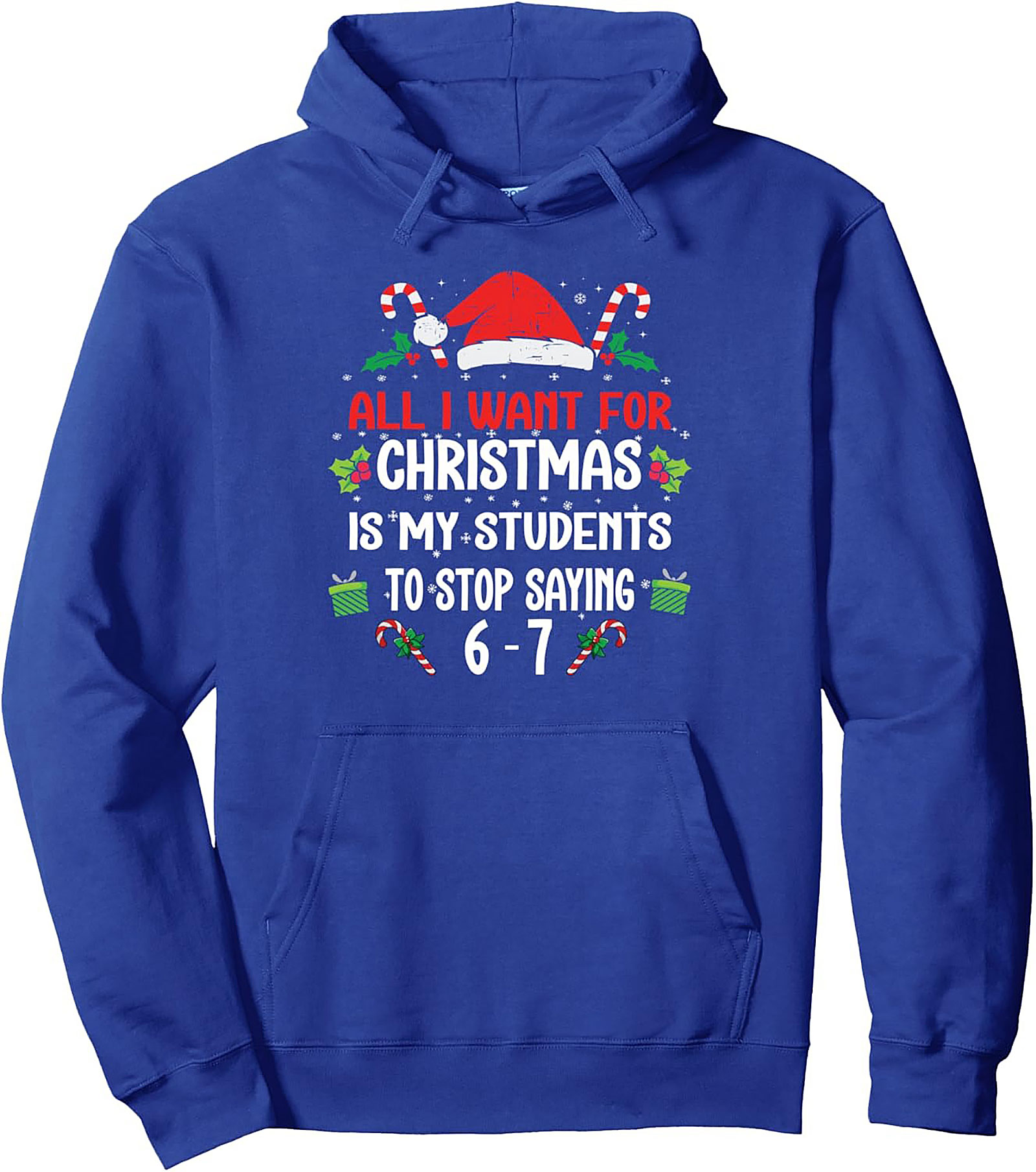Funny Teacher Christmas Pullover Hoodie
