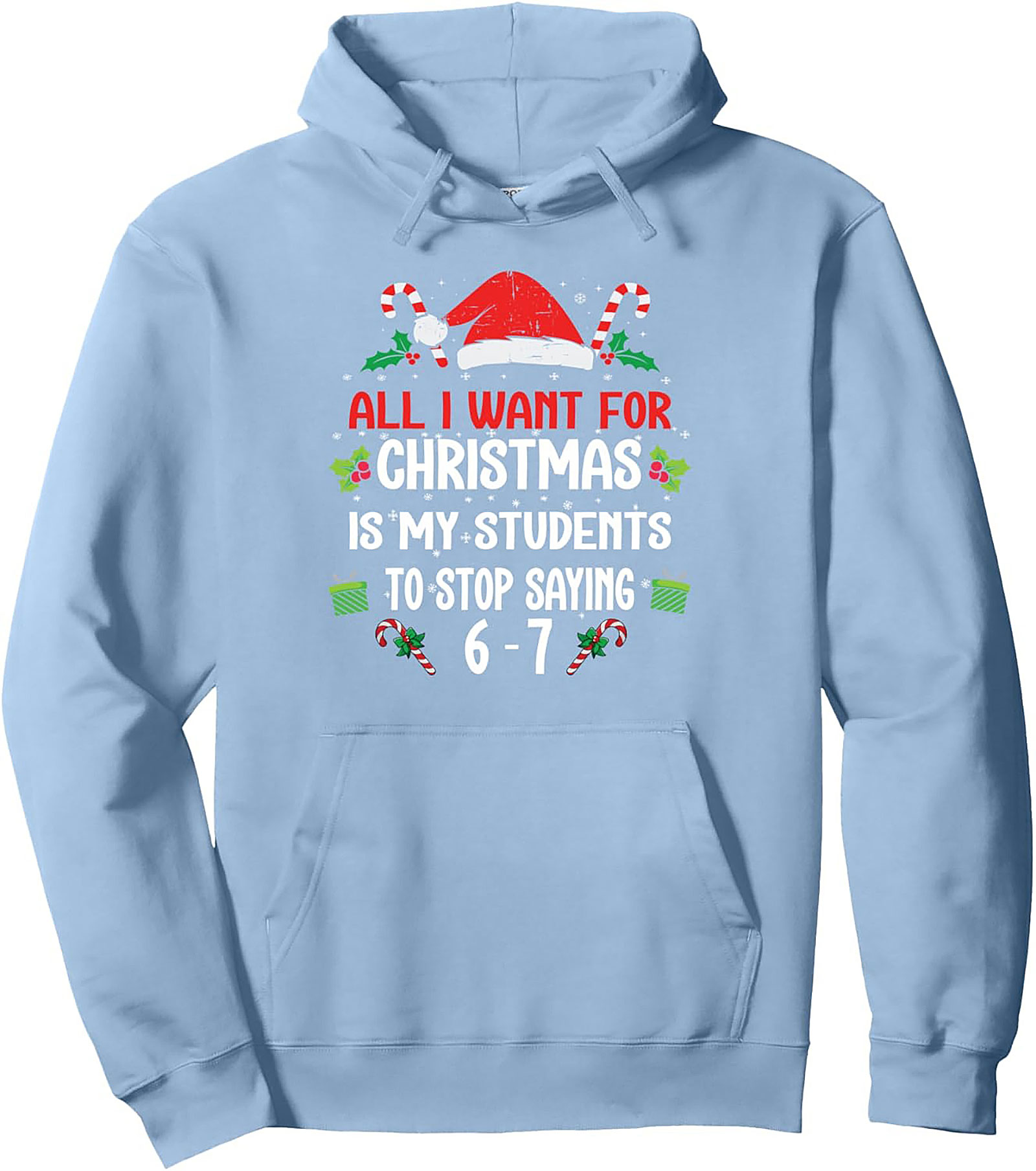 Funny Teacher Christmas Pullover Hoodie