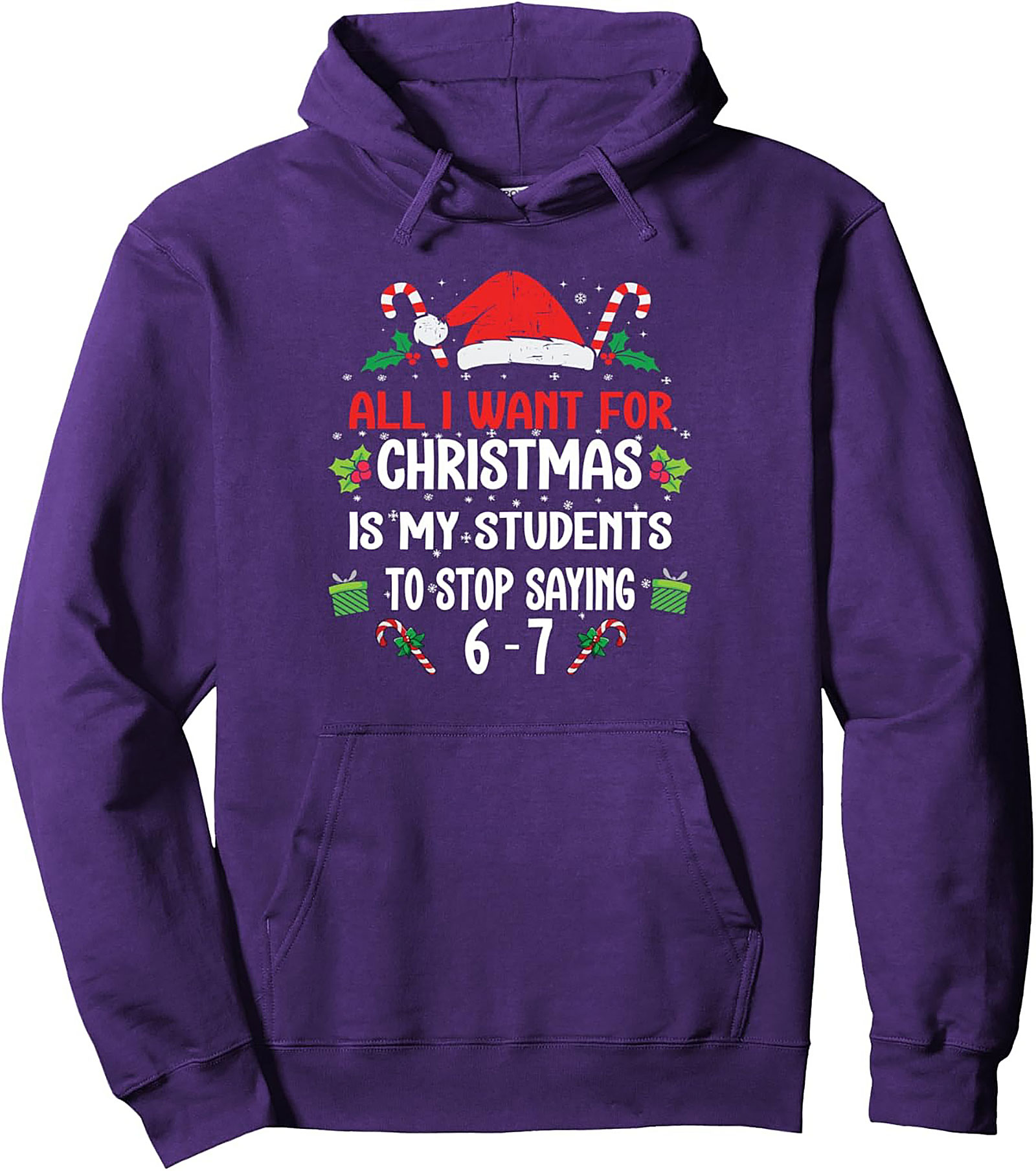 Funny Teacher Christmas Pullover Hoodie