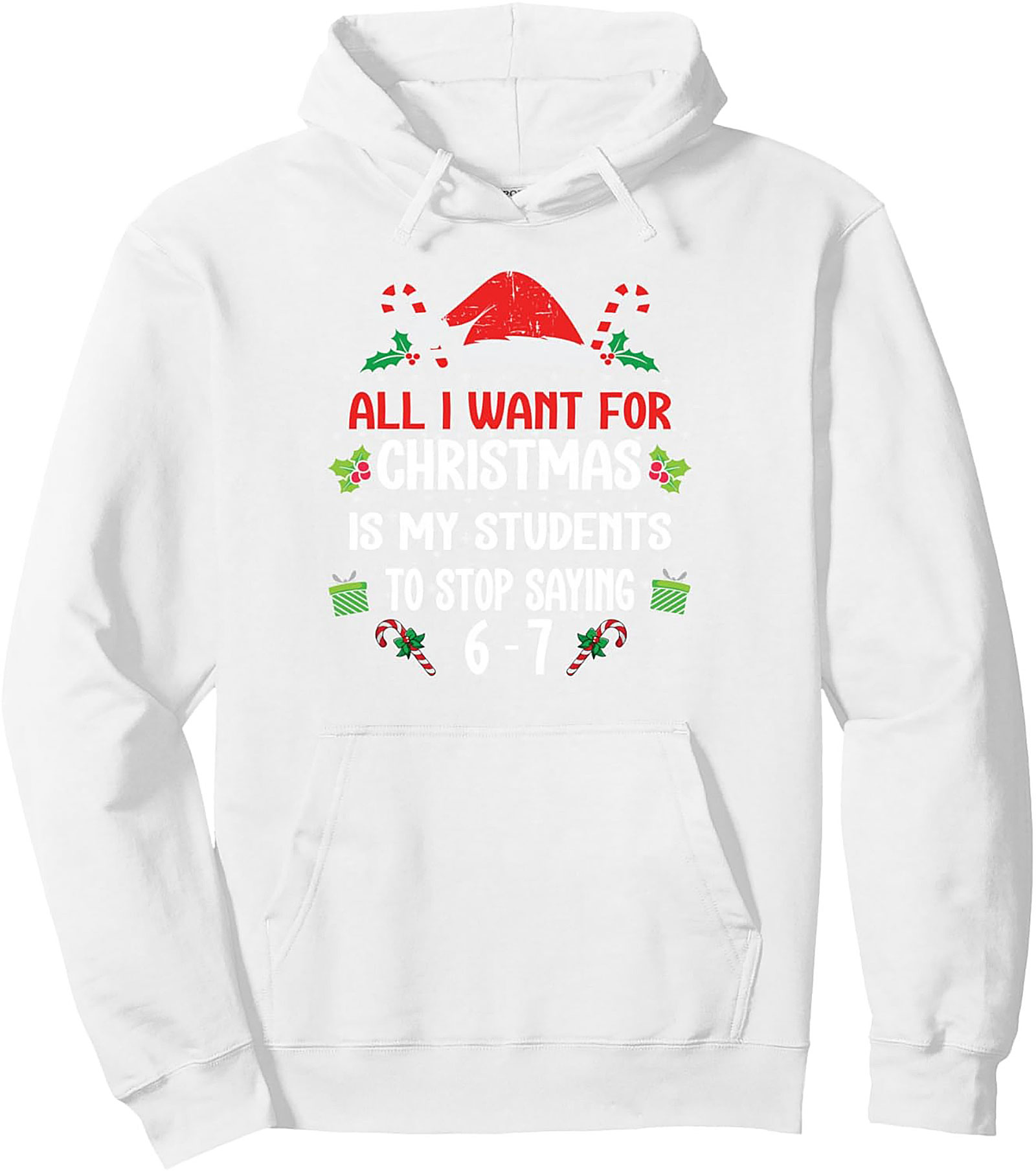 Funny Teacher Christmas Pullover Hoodie