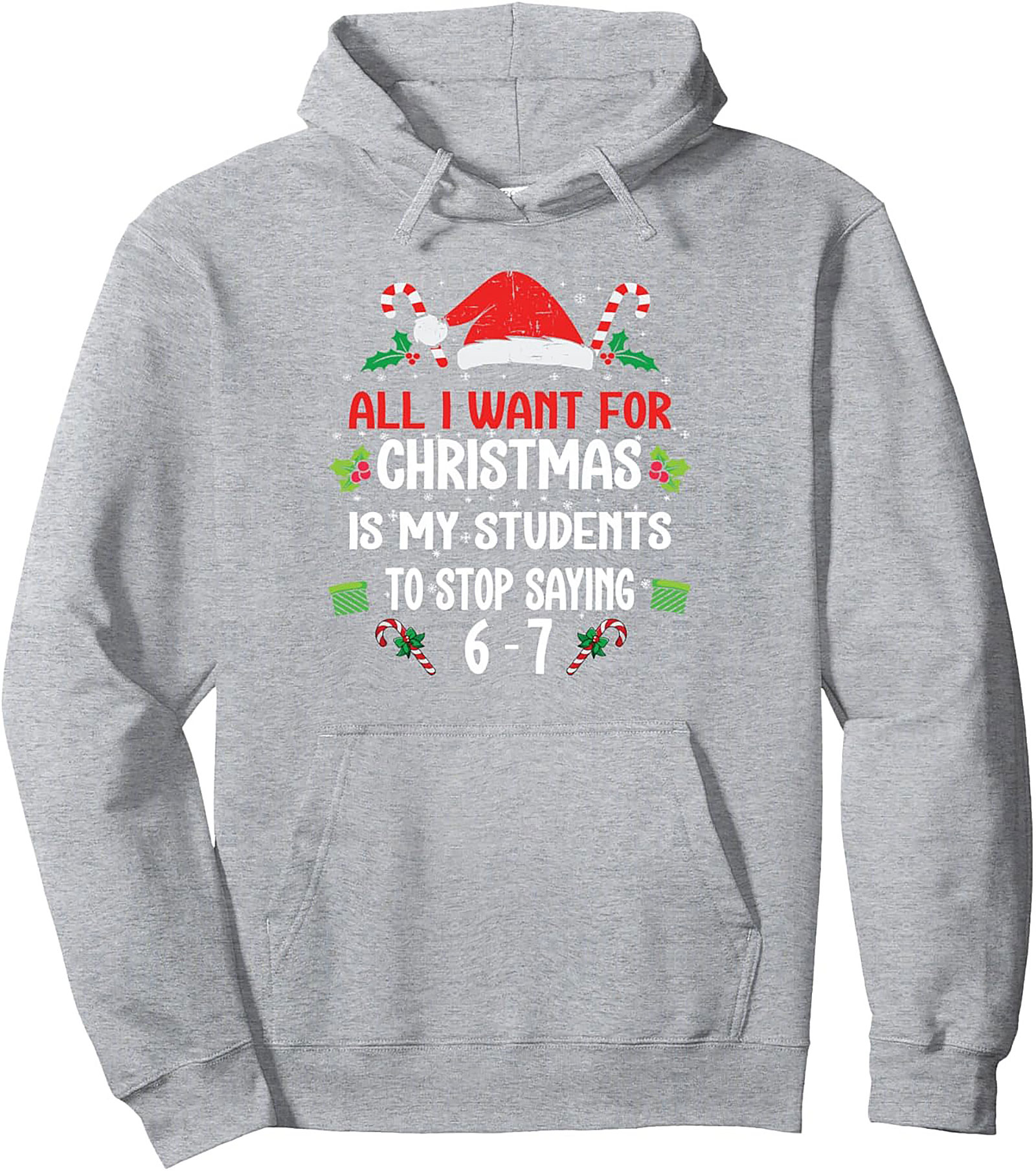 Funny Teacher Christmas Pullover Hoodie