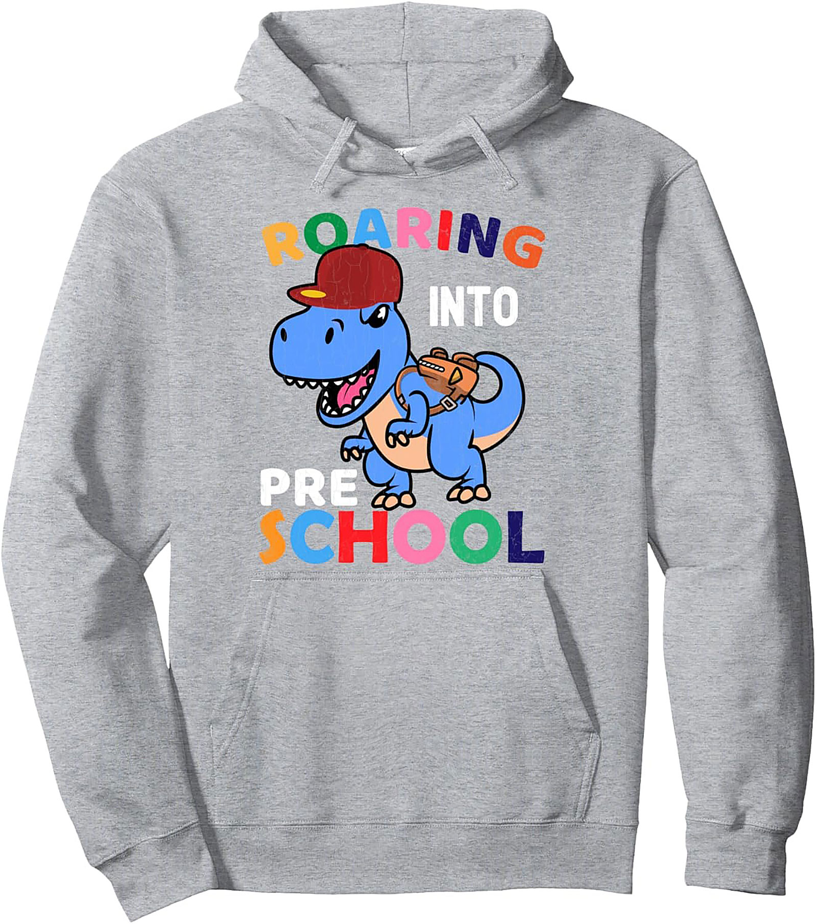 Roaring Into Preschool Dinosaur Graphic Hoodie | Back to School Pullover