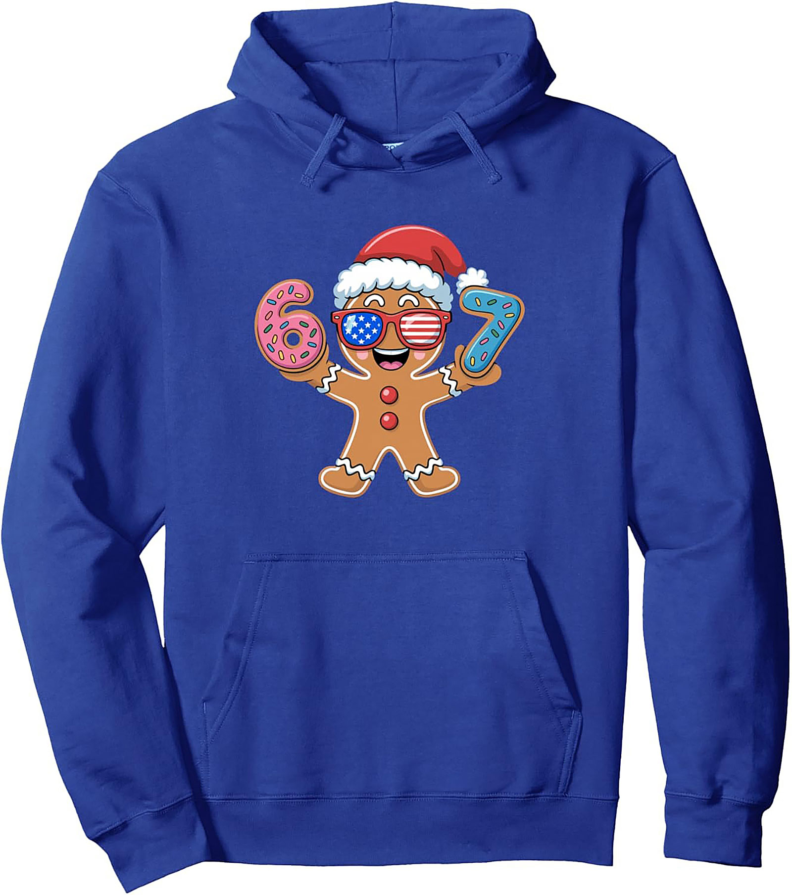 Gingerbread Man Christmas Birthday Pullover Hoodie