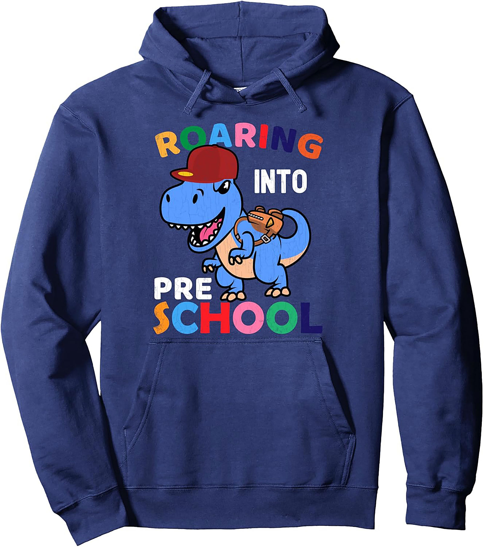 Roaring Into Preschool Dinosaur Graphic Hoodie | Back to School Pullover