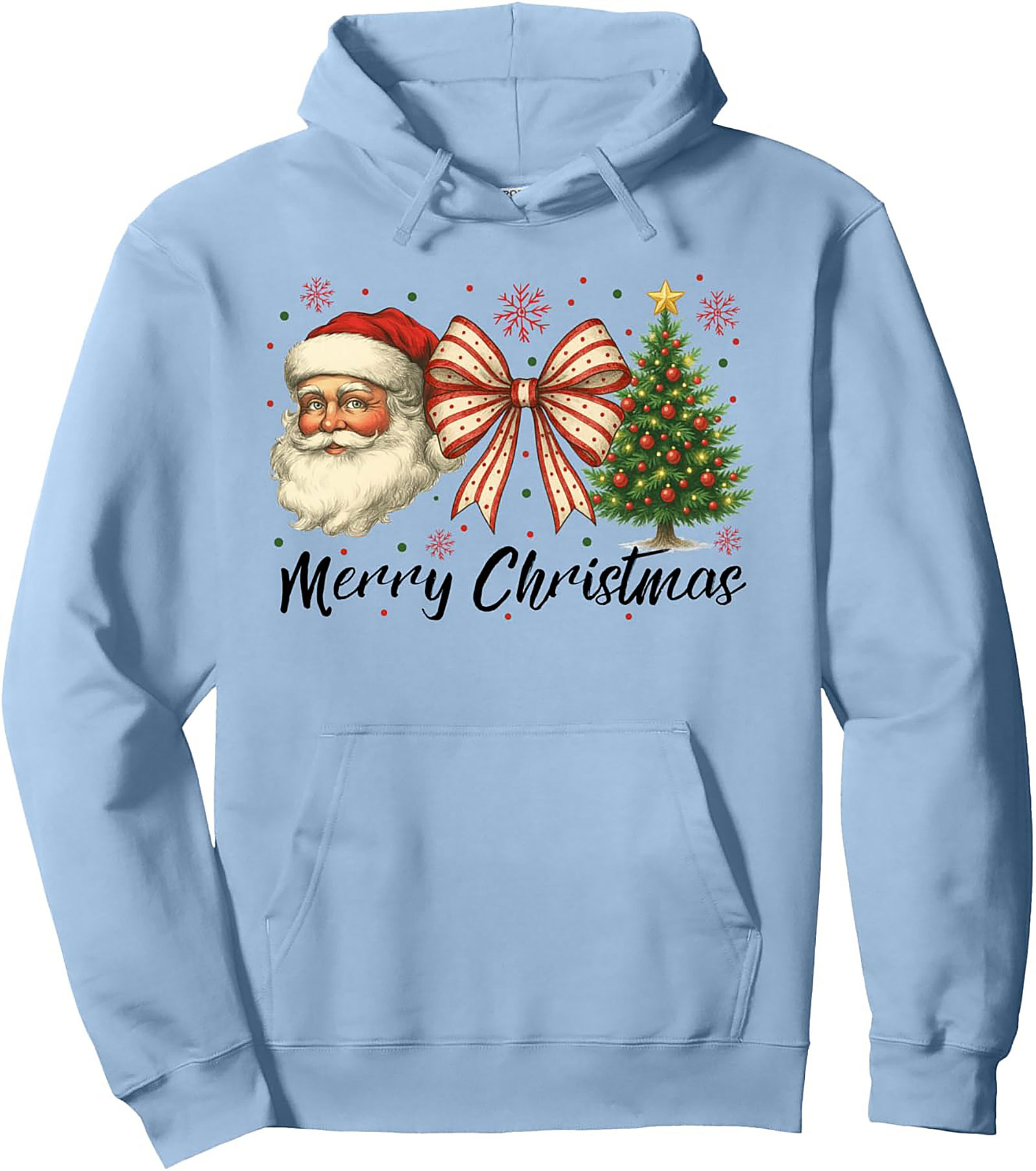 Festive Christmas Santa Pullover Hoodie