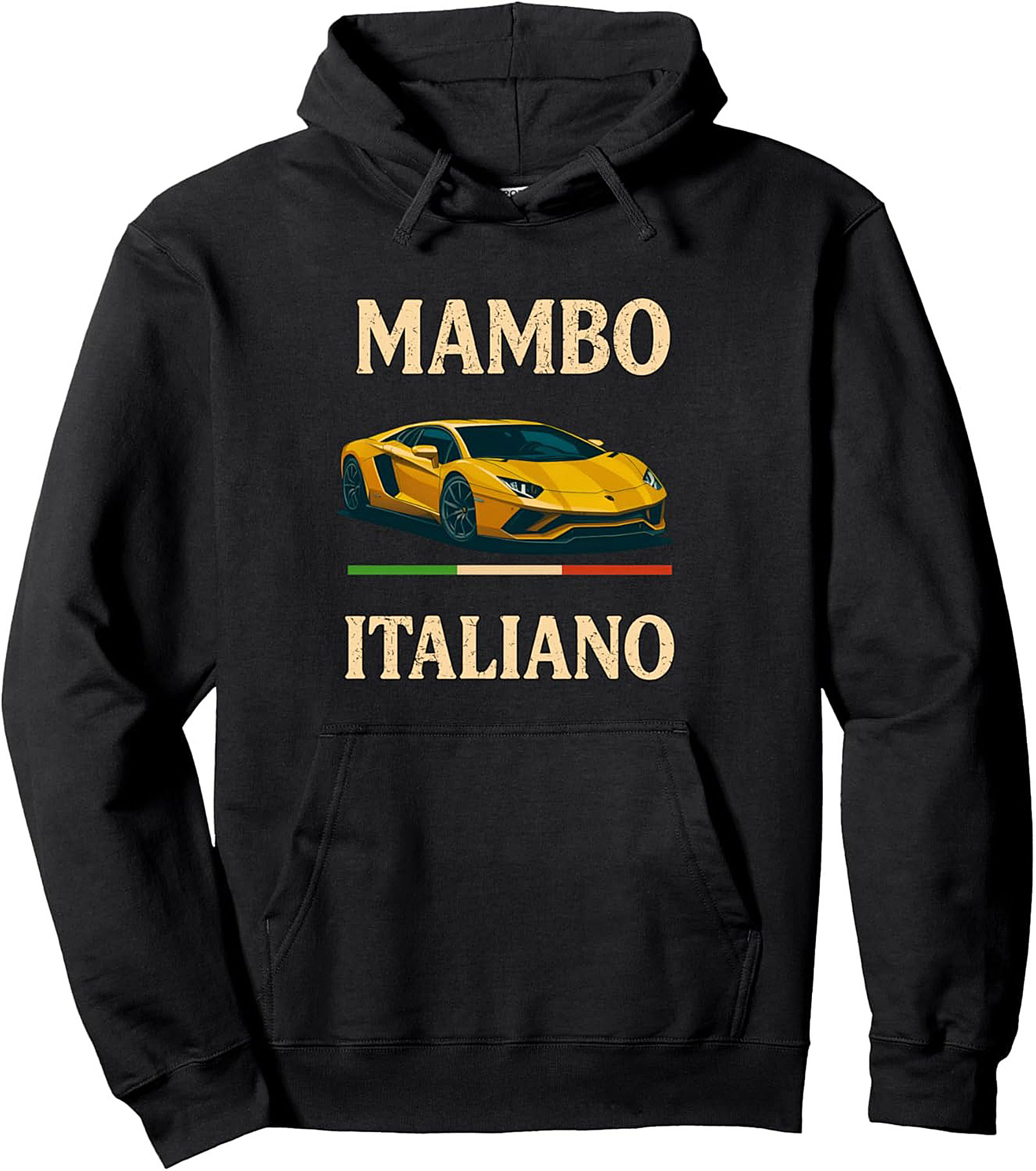Italian Supercar Graphic Hoodie Mambo Italiano Pullover