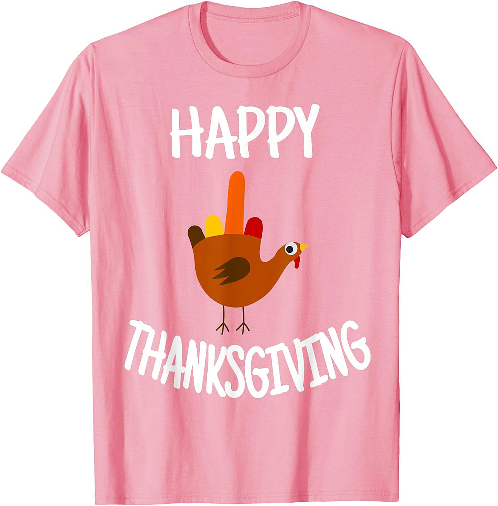 Funny Thanksgiving T-shirt | Turkey Flipping Off Graphic Tee
