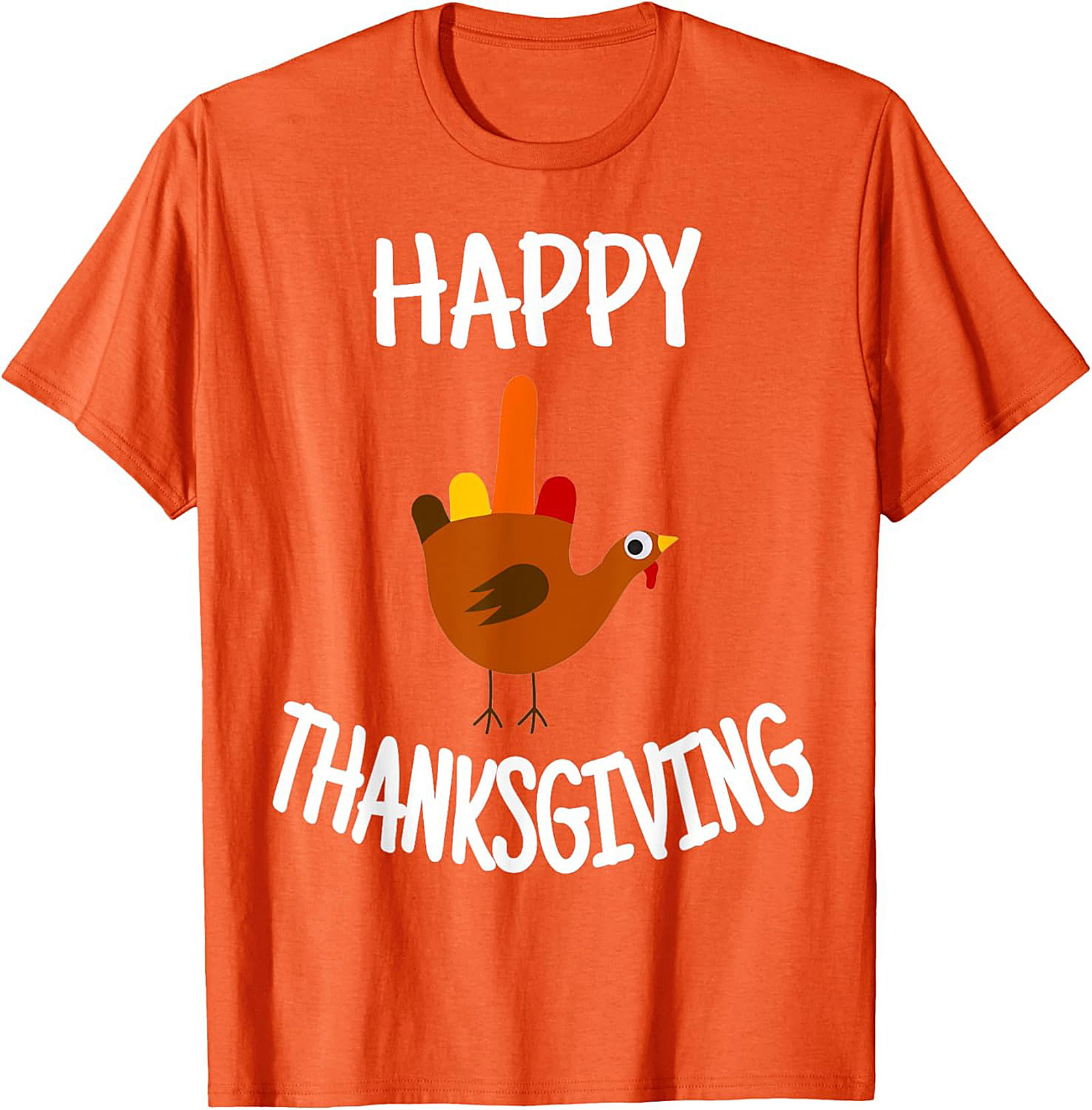 Funny Thanksgiving T-shirt | Turkey Flipping Off Graphic Tee