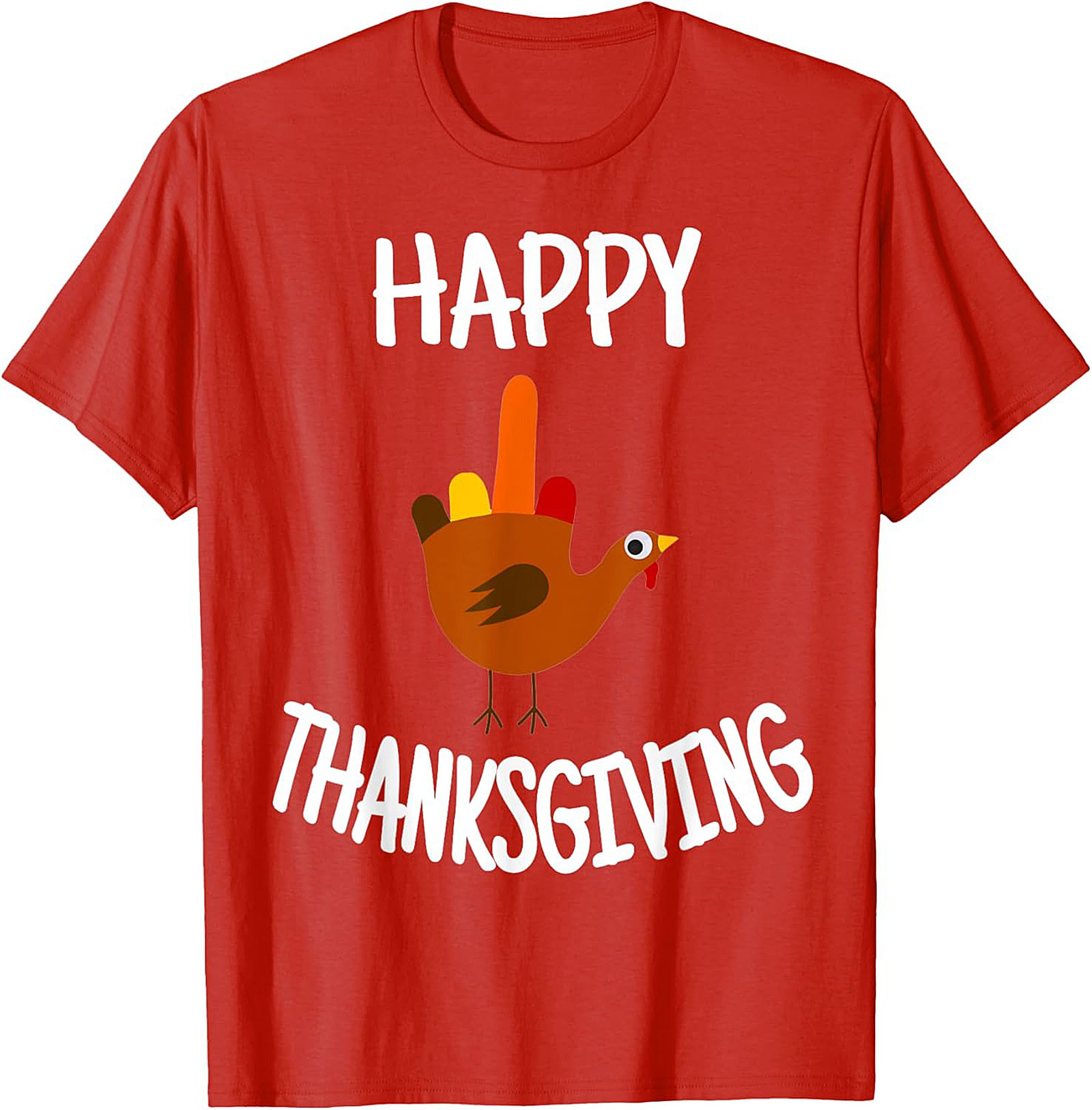 Funny Thanksgiving T-shirt | Turkey Flipping Off Graphic Tee