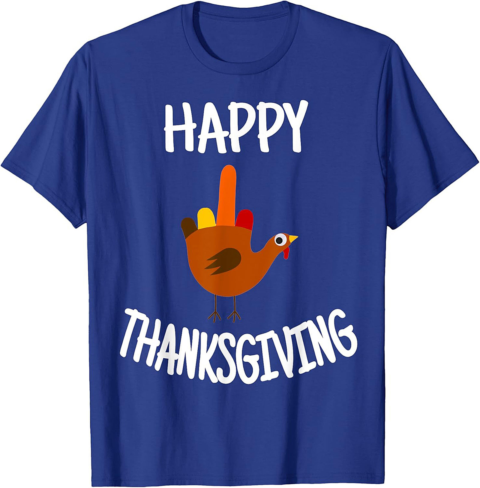 Funny Thanksgiving T-shirt | Turkey Flipping Off Graphic Tee