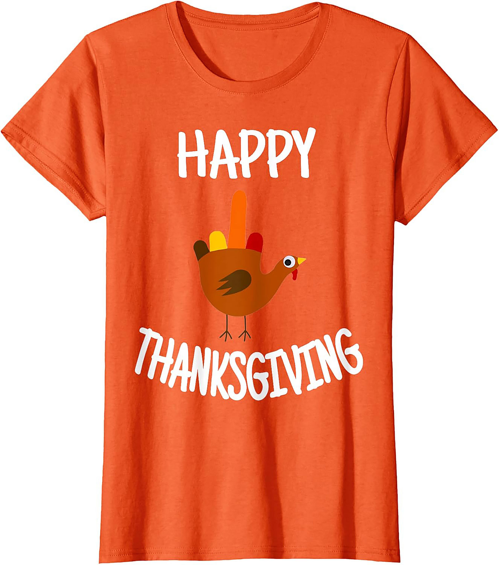 Funny Thanksgiving T-shirt | Turkey Flipping Off Graphic Tee