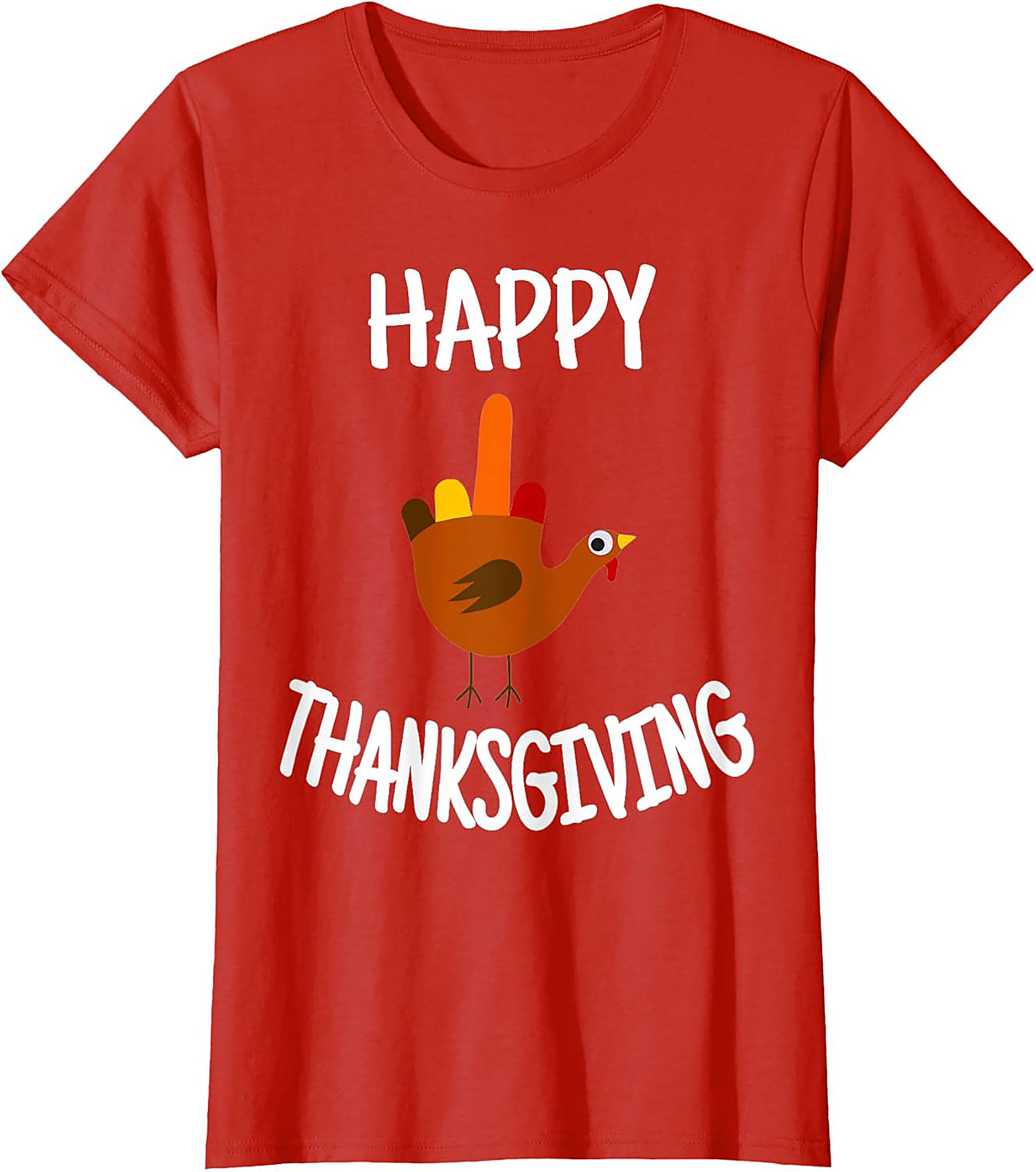 Funny Thanksgiving T-shirt | Turkey Flipping Off Graphic Tee