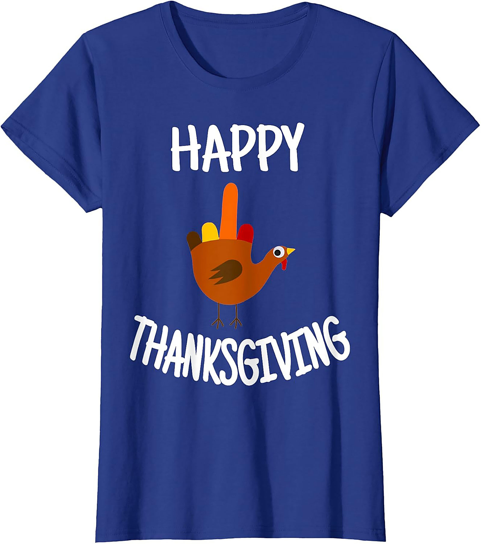 Funny Thanksgiving T-shirt | Turkey Flipping Off Graphic Tee