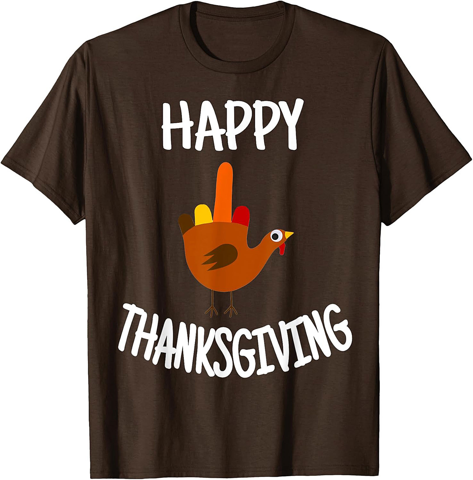 Funny Thanksgiving T-shirt | Turkey Flipping Off Graphic Tee