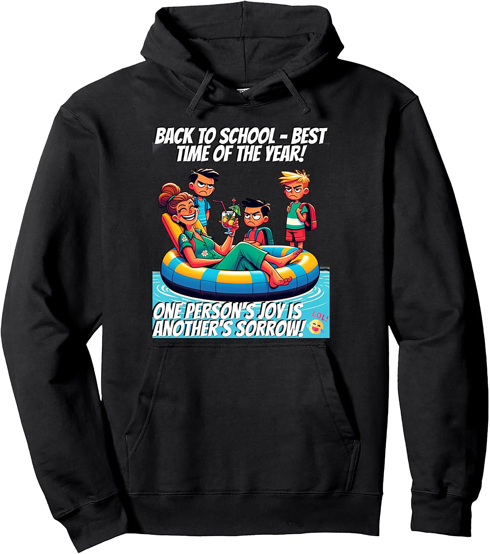 Teacher Back to School Graphic Hoodie - Best Time of the Year Pullover
