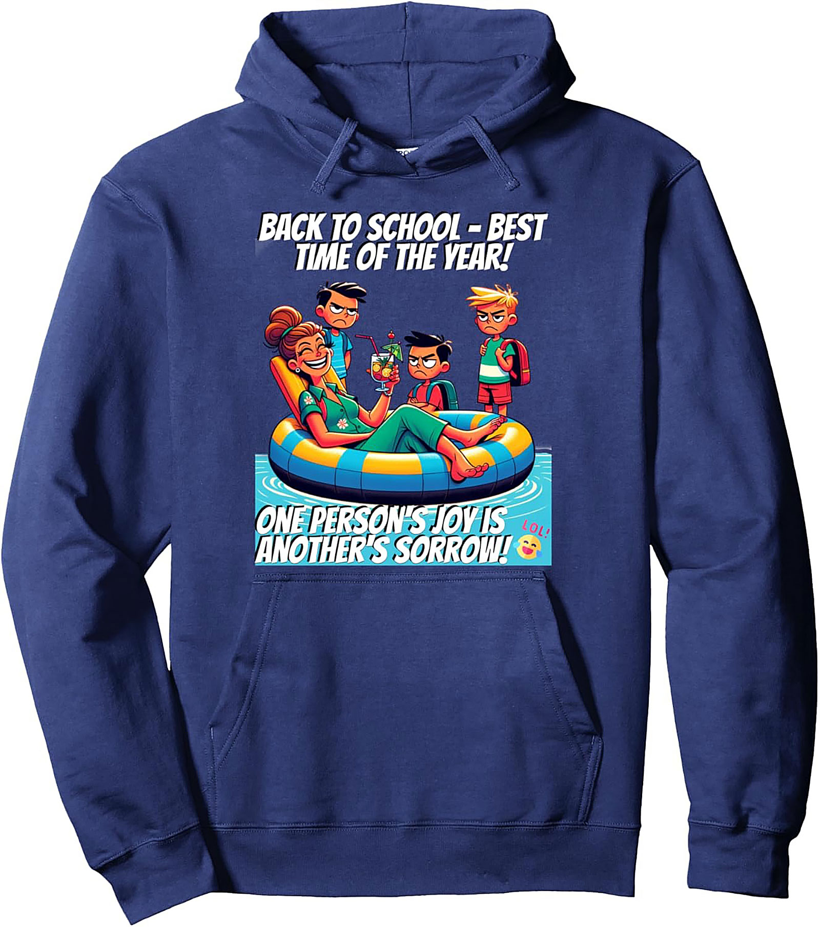 Teacher Back to School Graphic Hoodie - Best Time of the Year Pullover