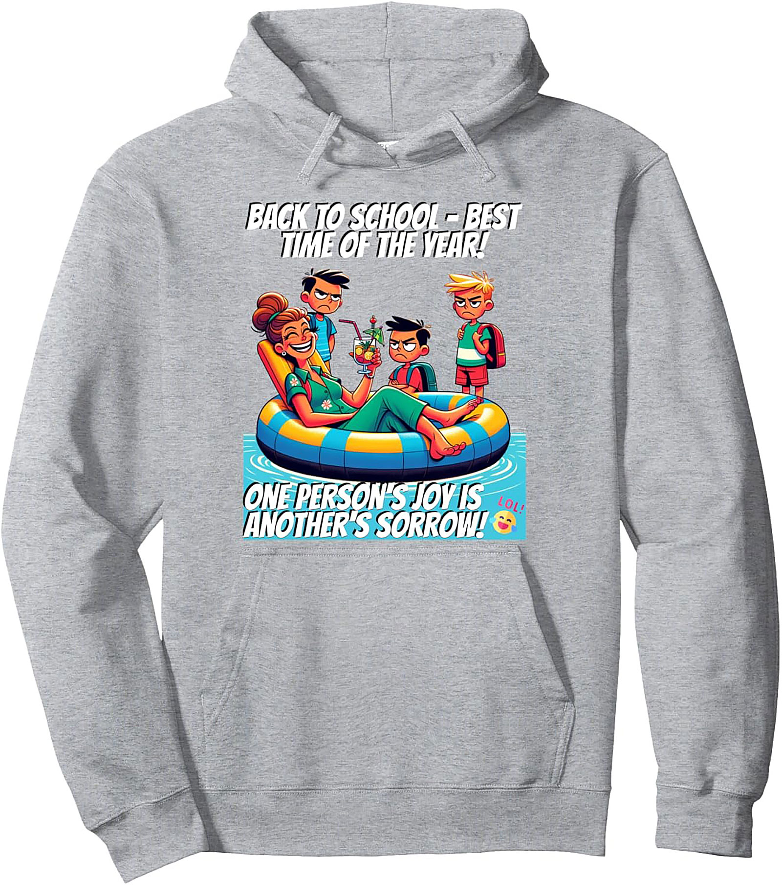 Teacher Back to School Graphic Hoodie - Best Time of the Year Pullover
