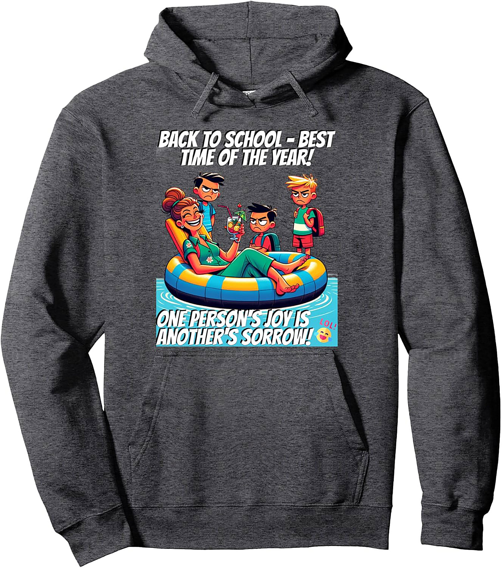 Teacher Back to School Graphic Hoodie - Best Time of the Year Pullover