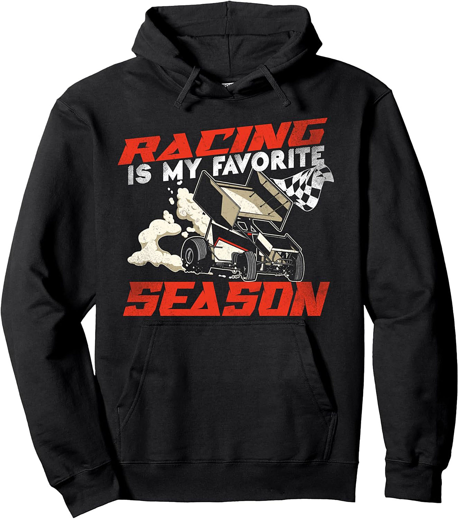 Sprint Car Racing Pullover Hoodie Racing Season Graphic