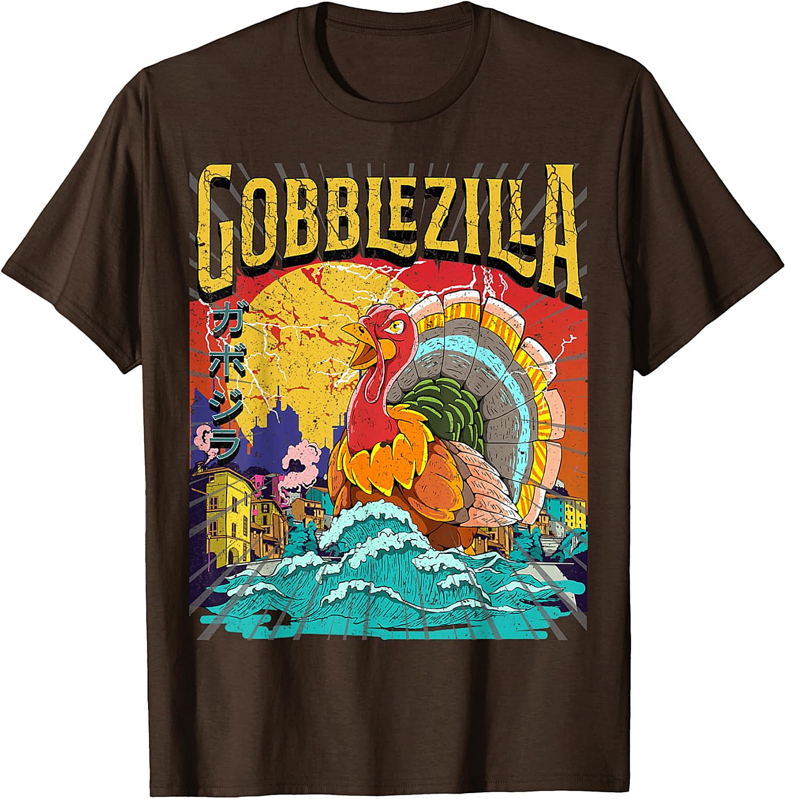 Gobblezilla Graphic Tee | Funny Thanksgiving Kaiju Shirt