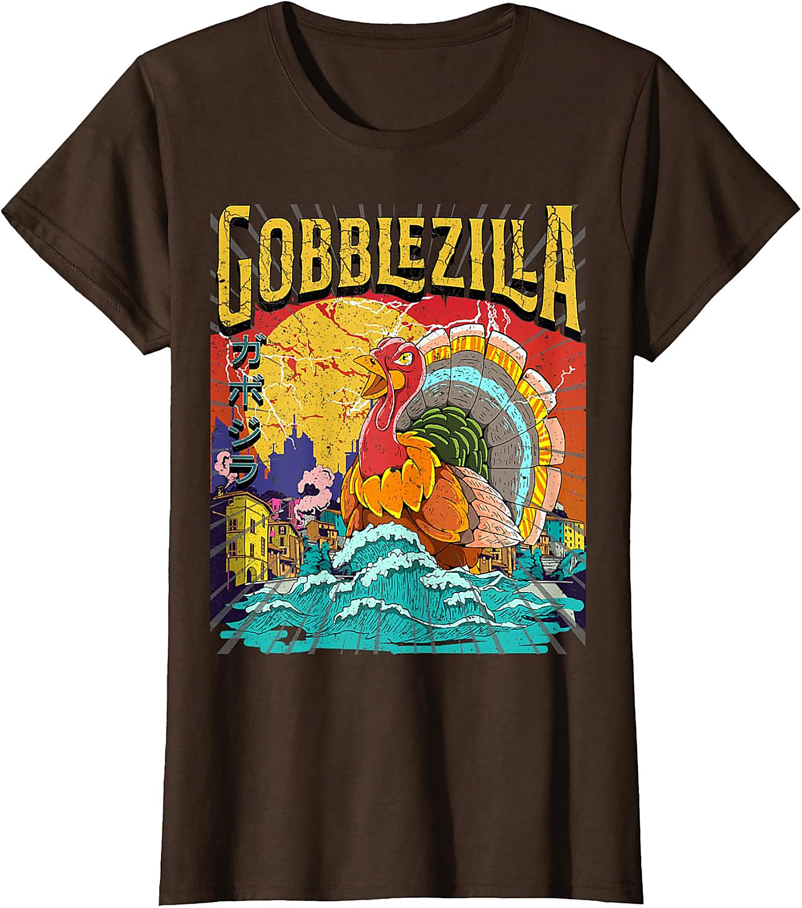 Gobblezilla Graphic Tee | Funny Thanksgiving Kaiju Shirt