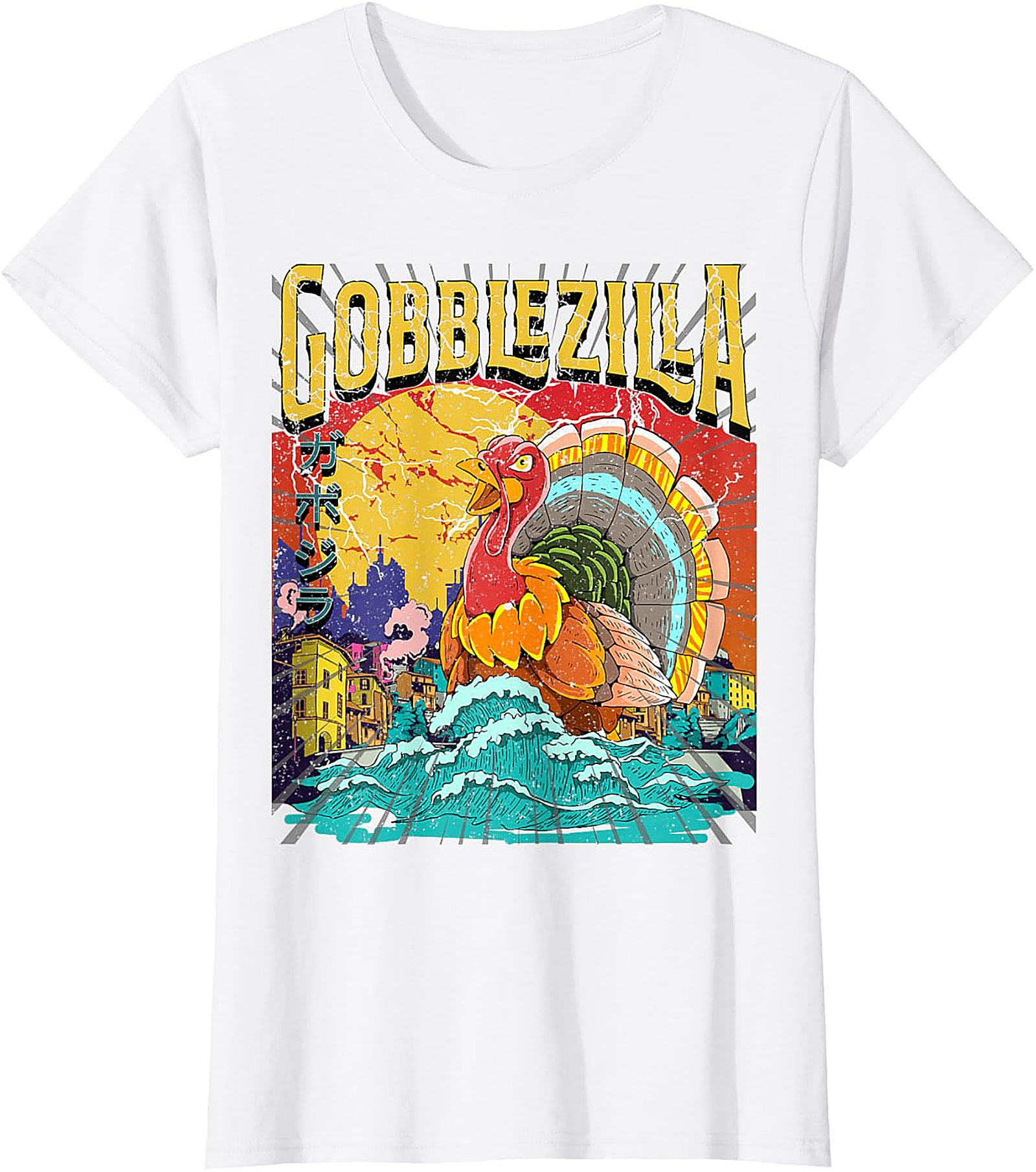 Gobblezilla Graphic Tee | Funny Thanksgiving Kaiju Shirt