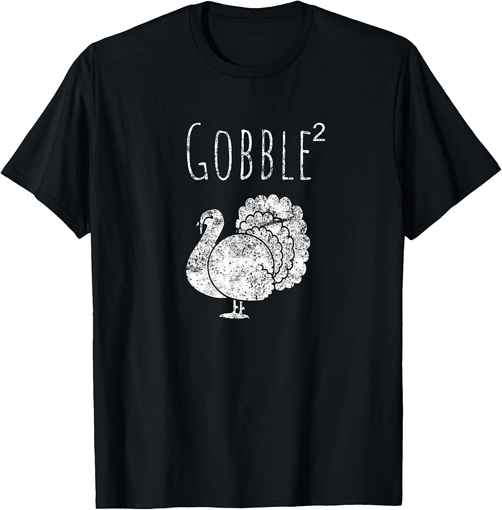 Gobble Squared Funny Thanksgiving Graphic Tee | Turkey Shirt