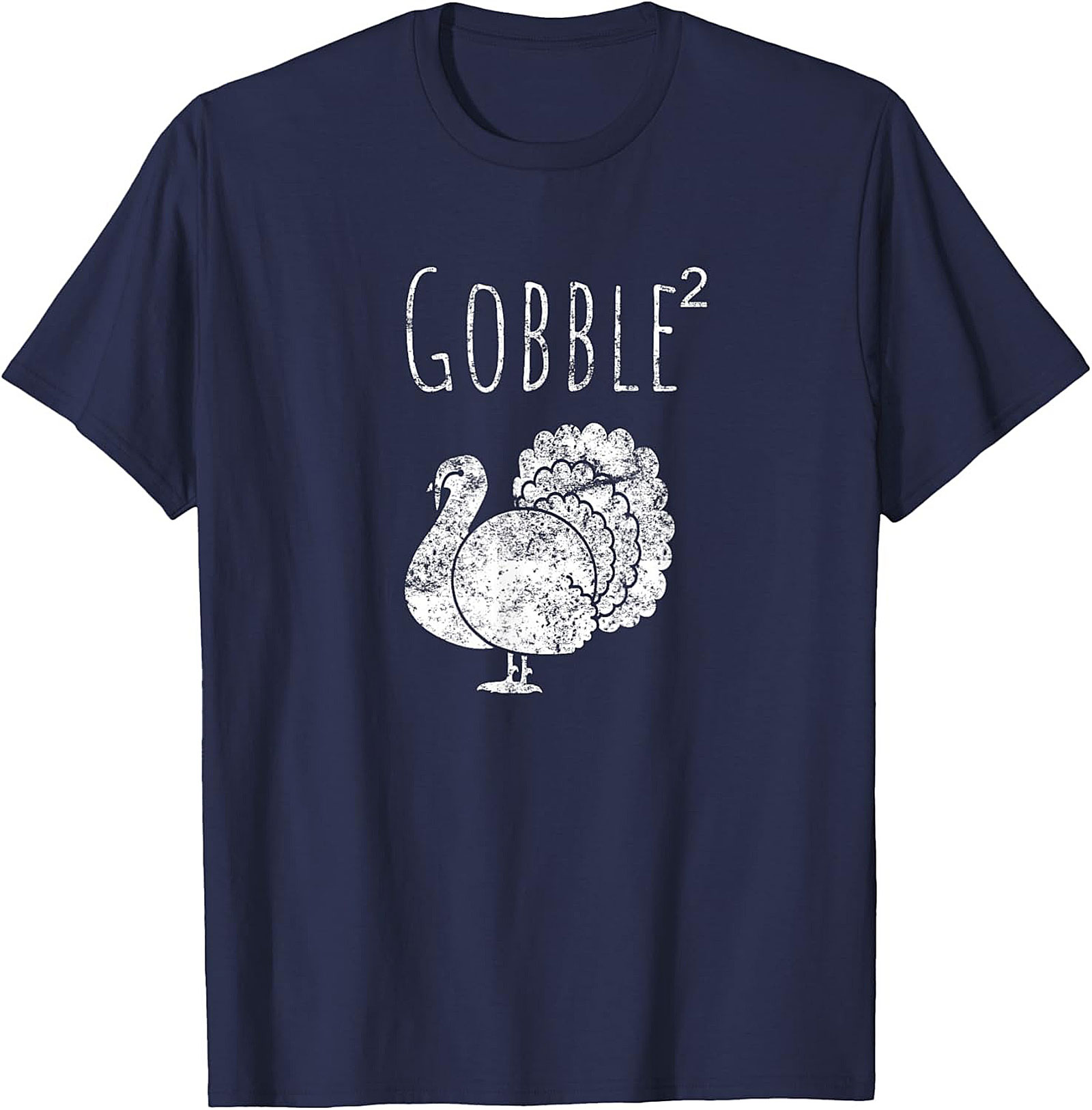 Gobble Squared Funny Thanksgiving Graphic Tee | Turkey Shirt