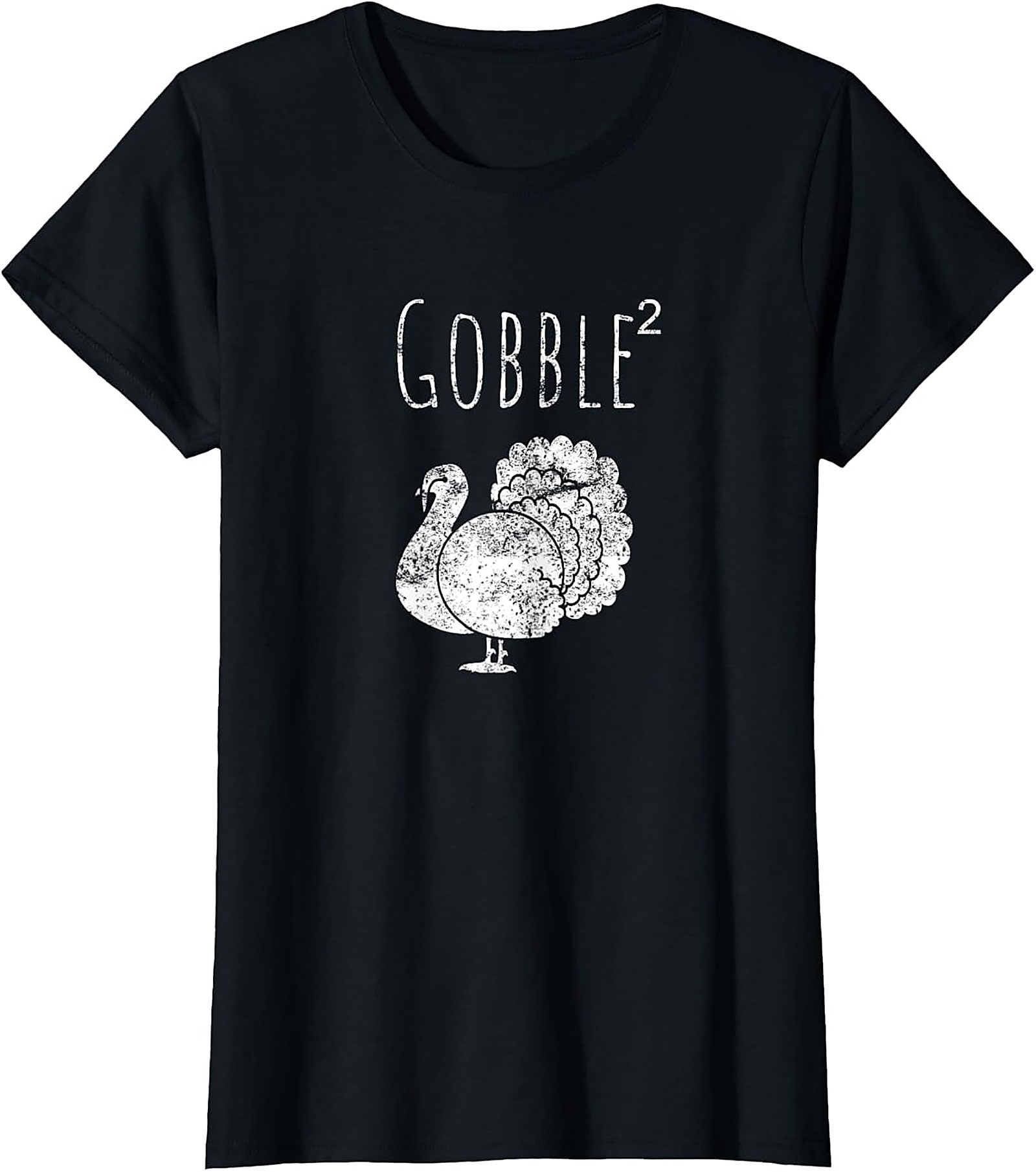 Gobble Squared Funny Thanksgiving Graphic Tee | Turkey Shirt