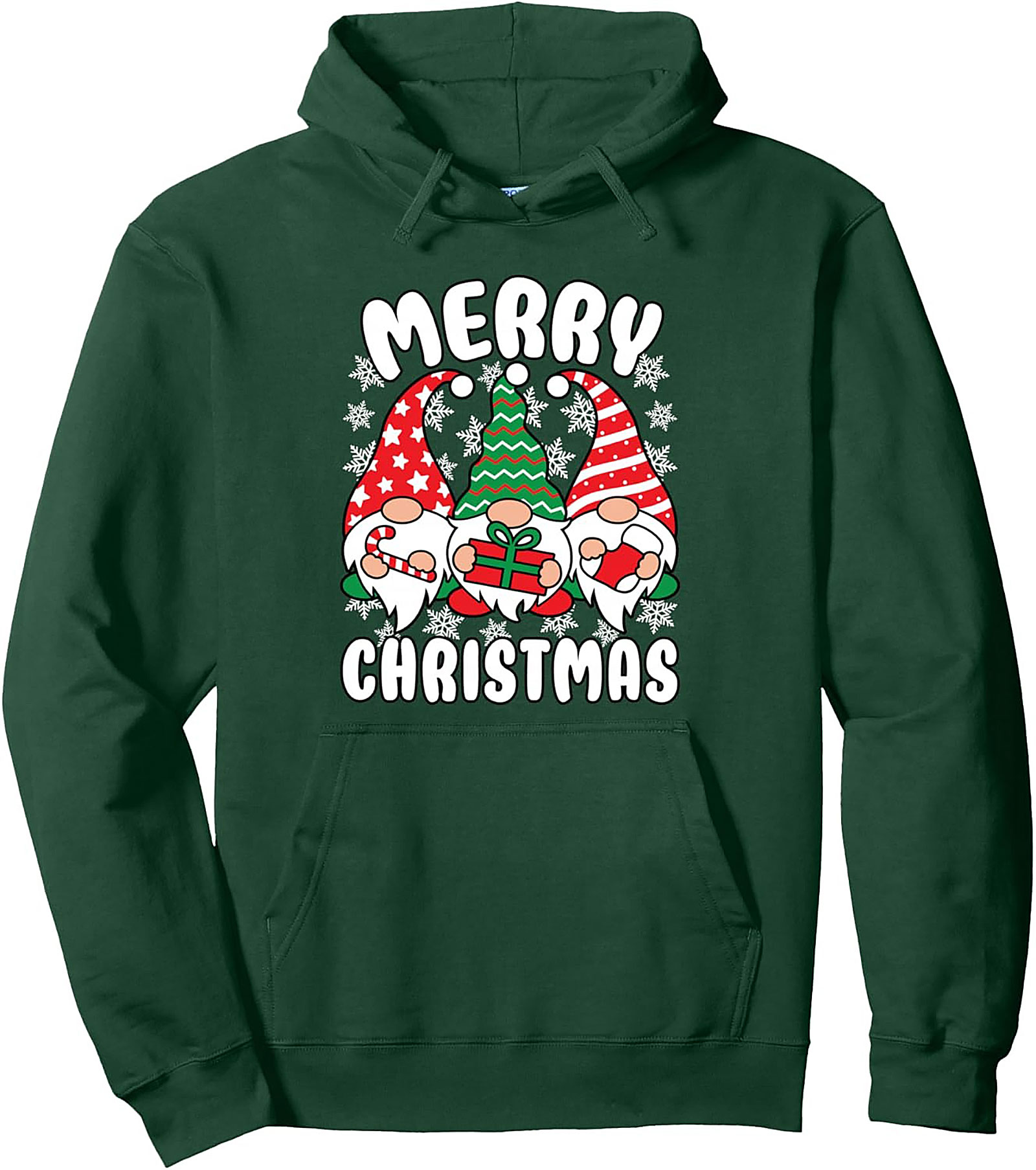 Cozy Christmas Gnome Pullover Hoodie