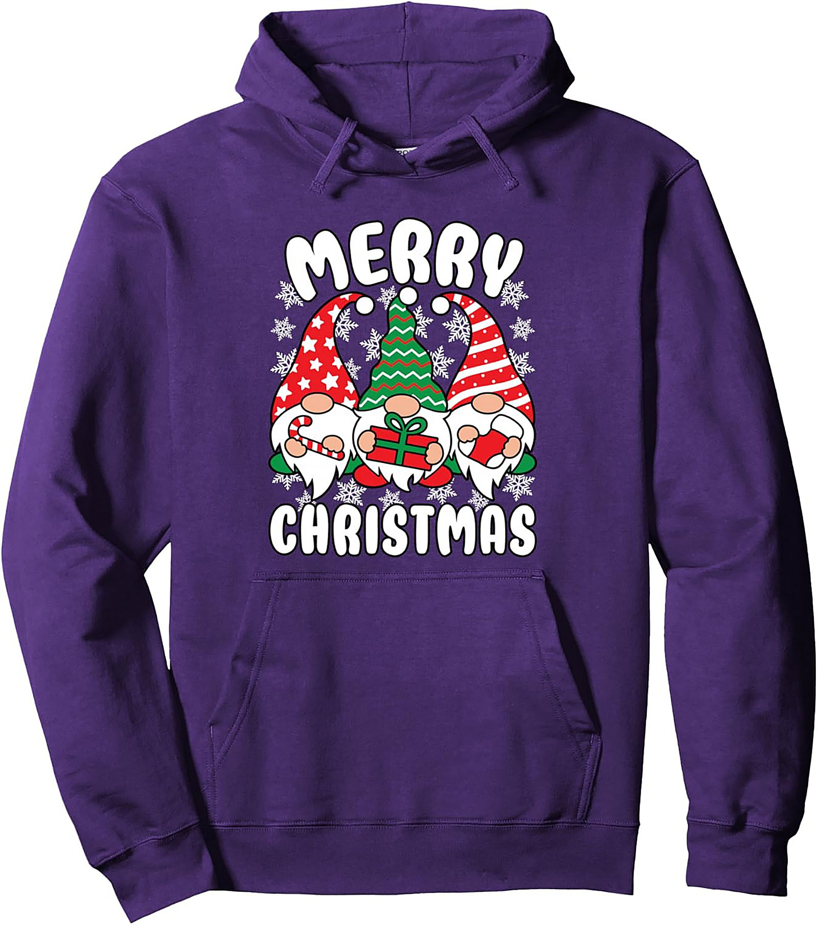 Cozy Christmas Gnome Pullover Hoodie