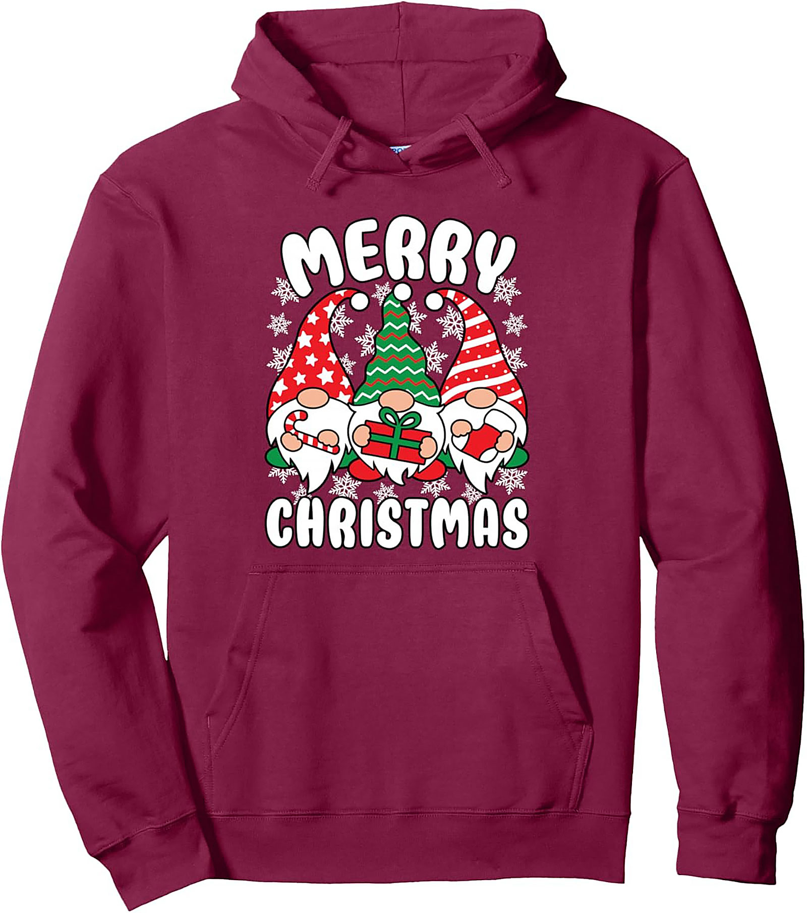 Cozy Christmas Gnome Pullover Hoodie