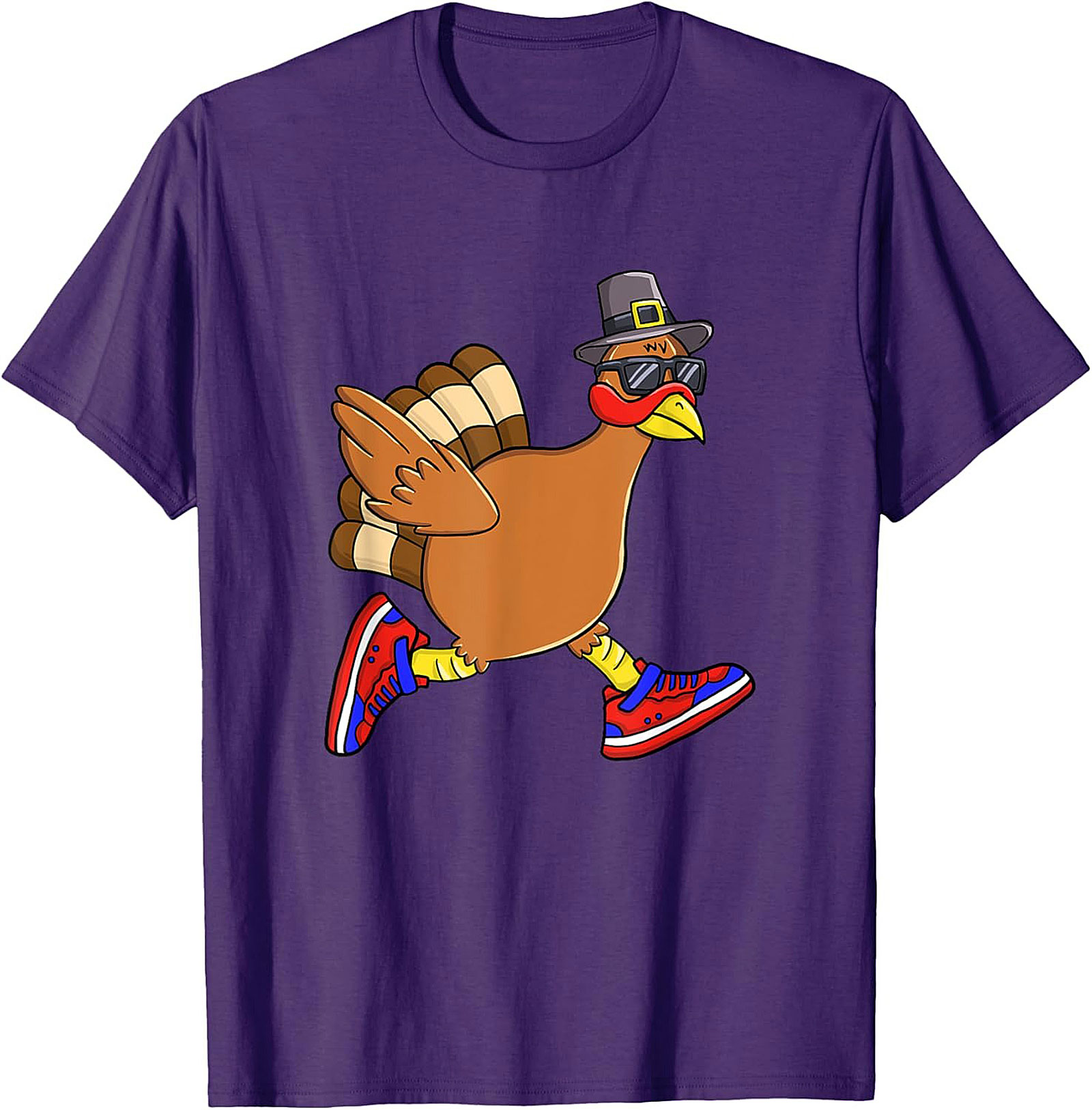 Funny Running Turkey T-Shirt | Thanksgiving Tee Gift
