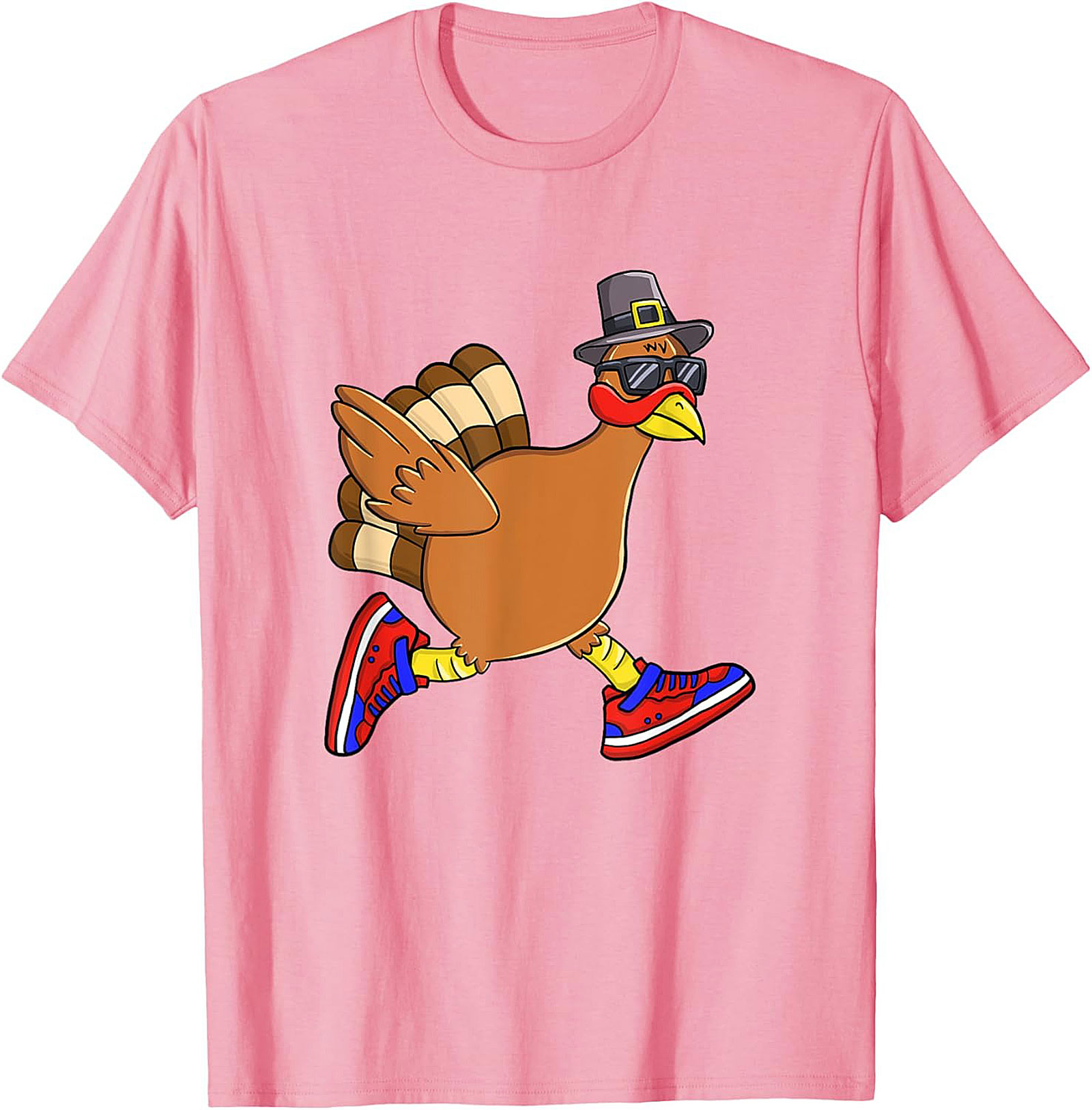 Funny Running Turkey T-Shirt | Thanksgiving Tee Gift