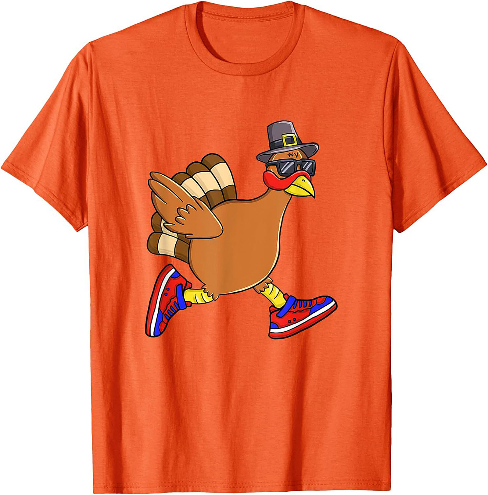 Funny Running Turkey T-Shirt | Thanksgiving Tee Gift