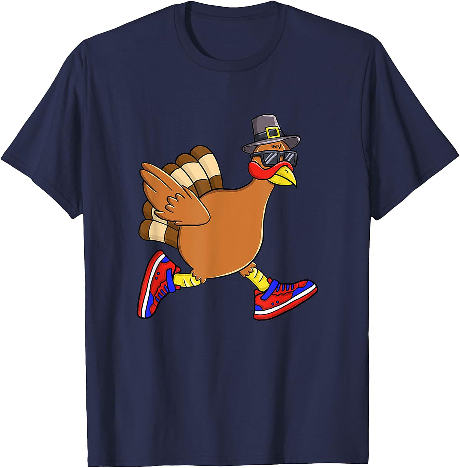 Funny Running Turkey T-Shirt | Thanksgiving Tee Gift