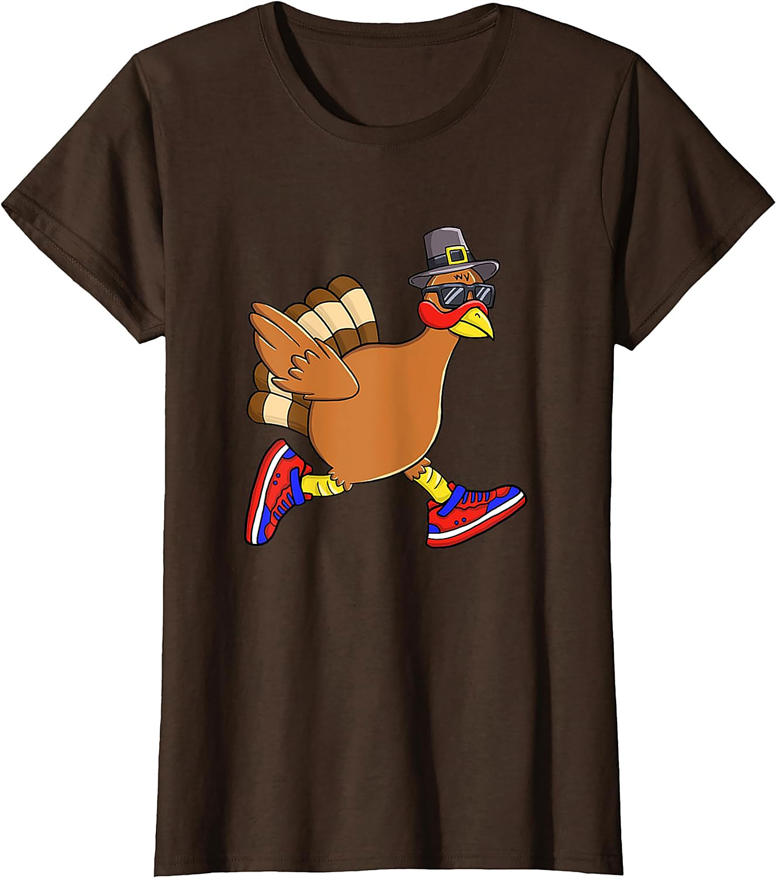 Funny Running Turkey T-Shirt | Thanksgiving Tee Gift