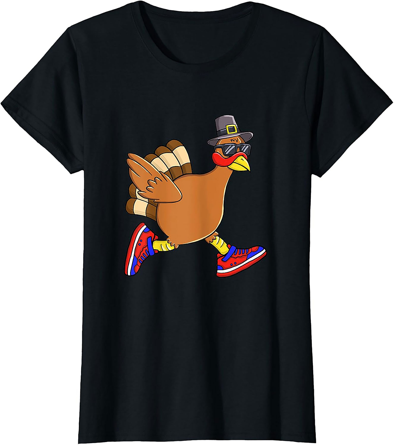 Funny Running Turkey T-Shirt | Thanksgiving Tee Gift