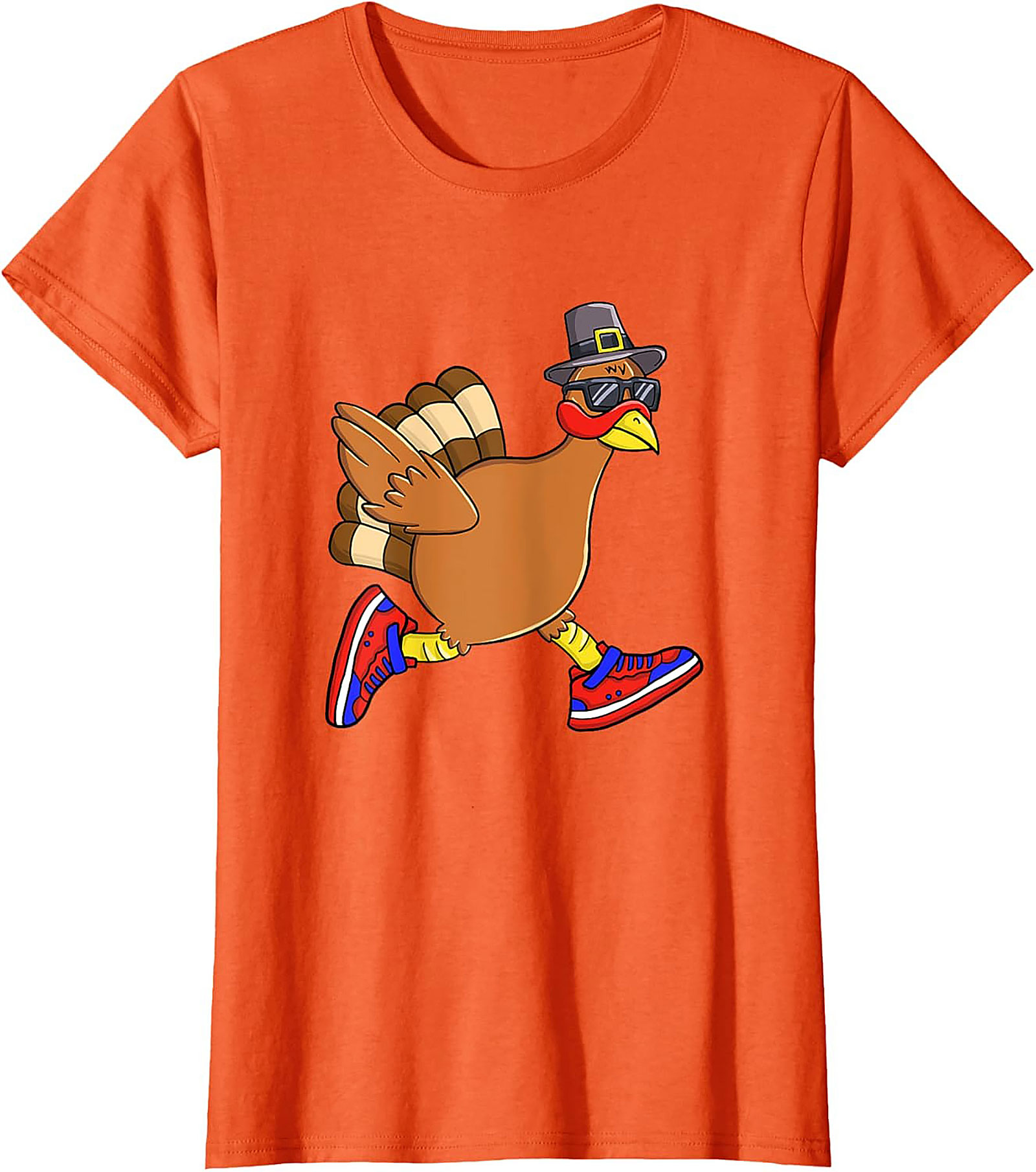 Funny Running Turkey T-Shirt | Thanksgiving Tee Gift