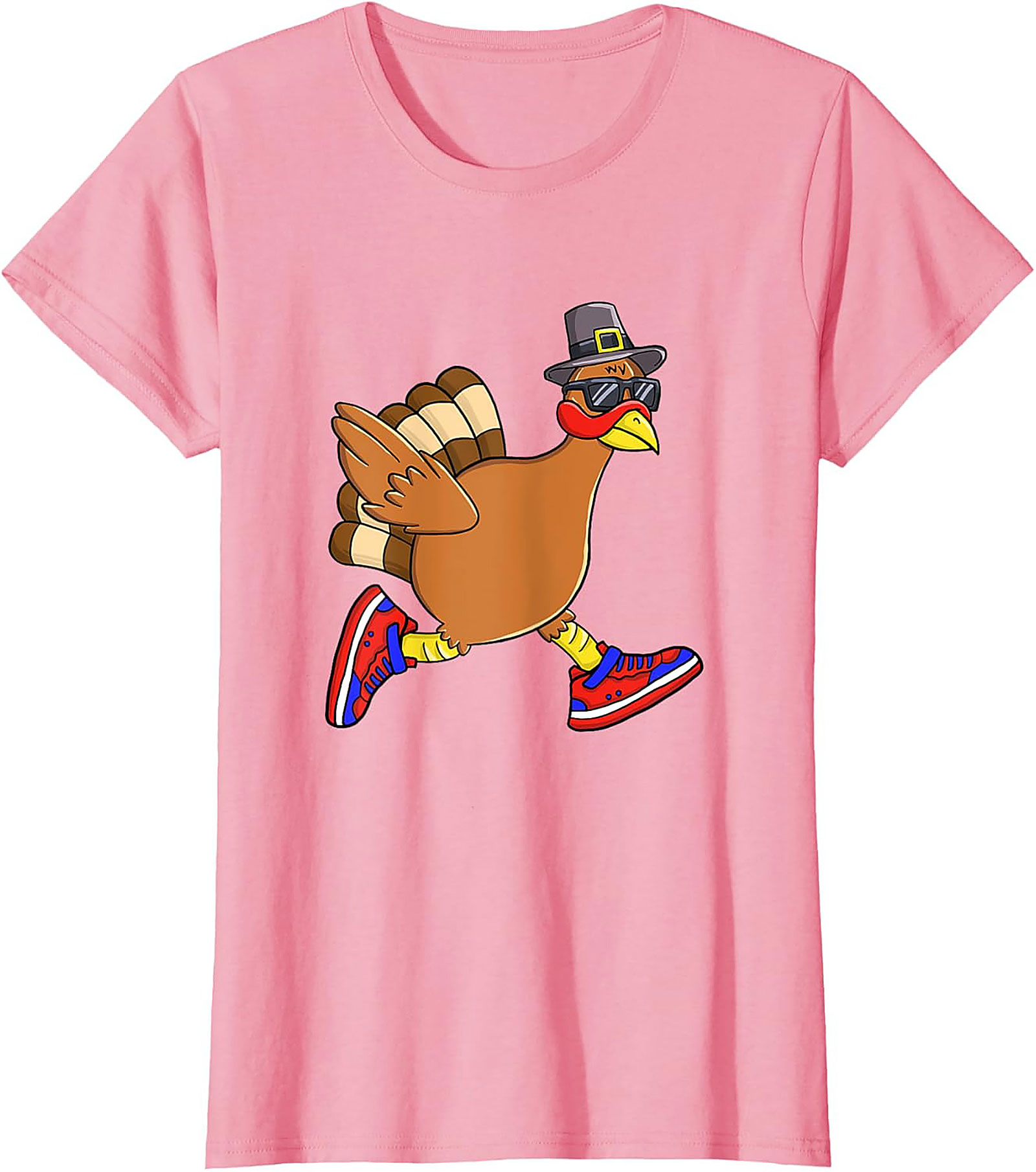 Funny Running Turkey T-Shirt | Thanksgiving Tee Gift