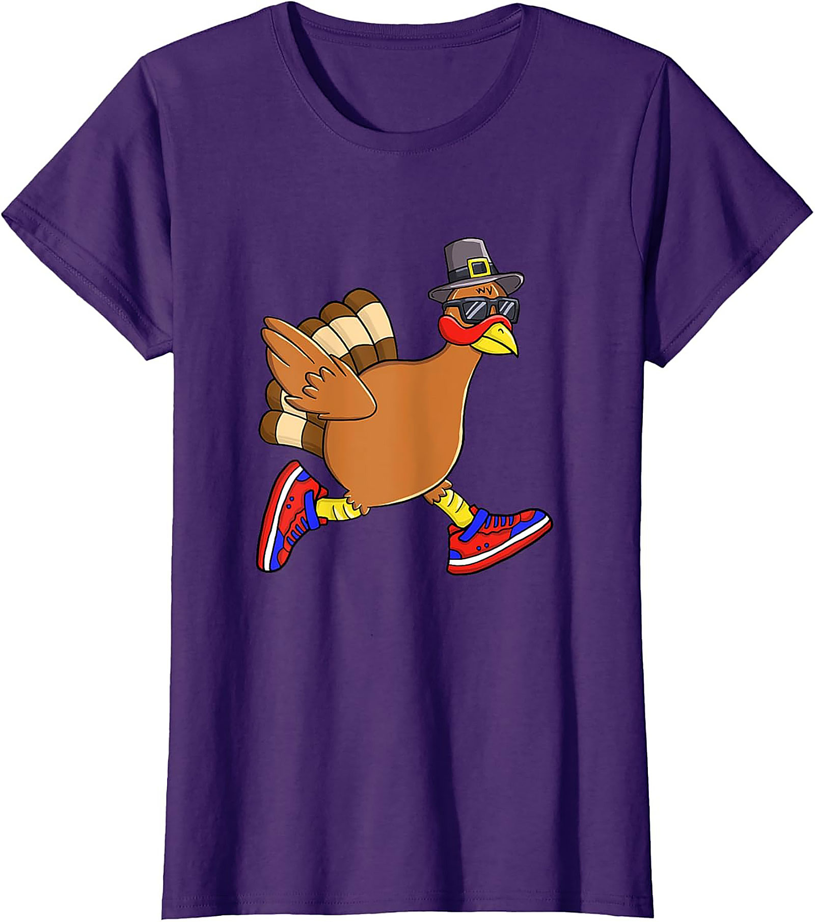 Funny Running Turkey T-Shirt | Thanksgiving Tee Gift