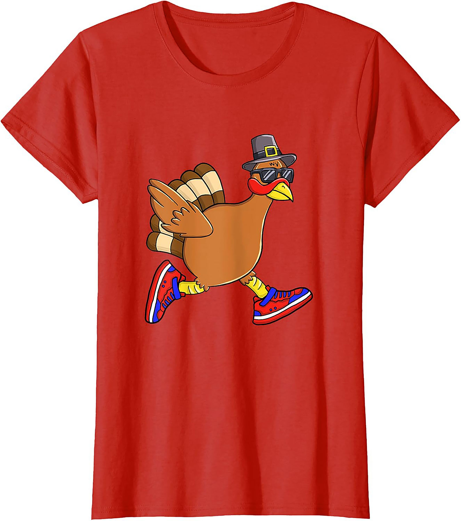 Funny Running Turkey T-Shirt | Thanksgiving Tee Gift