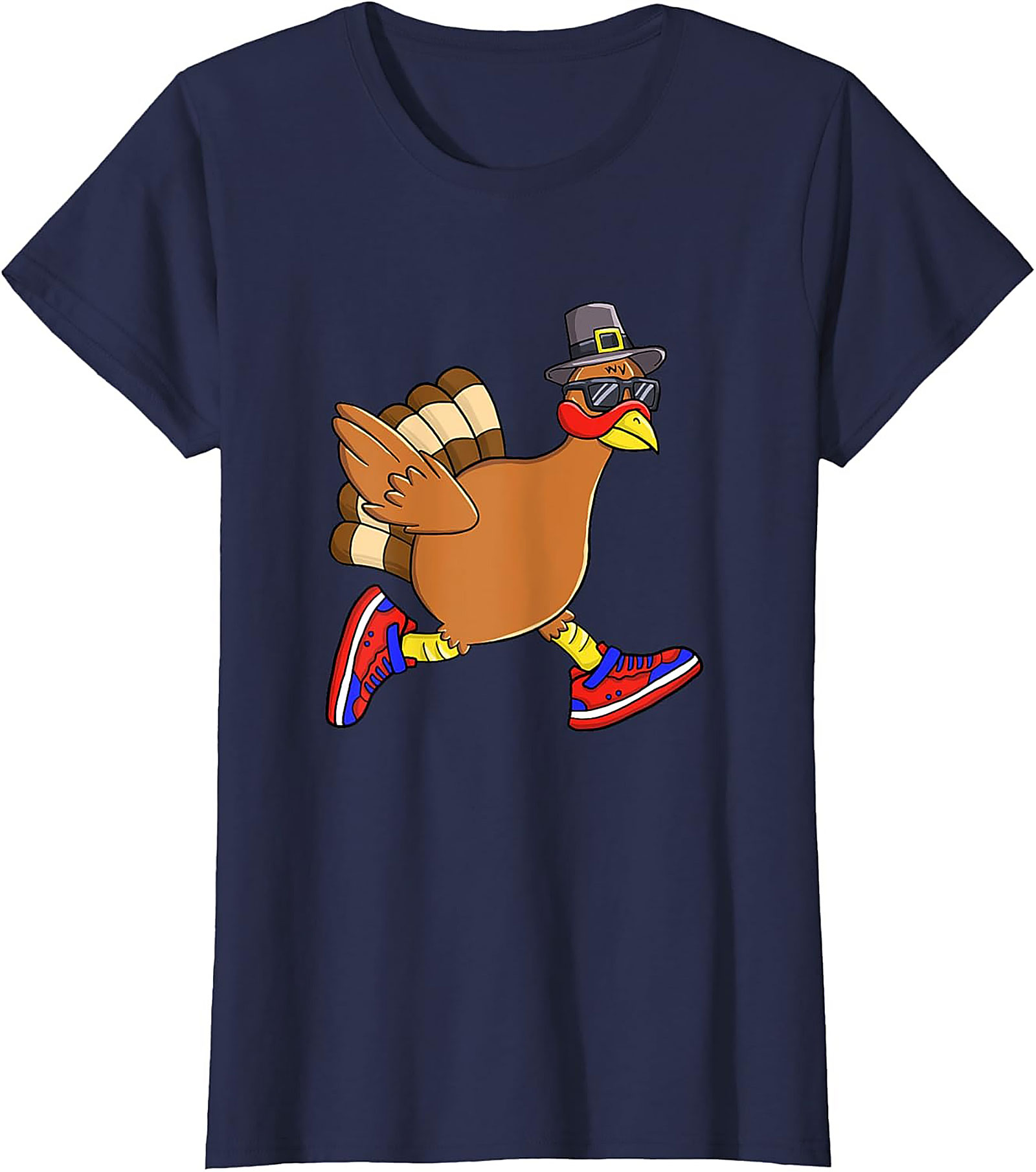 Funny Running Turkey T-Shirt | Thanksgiving Tee Gift