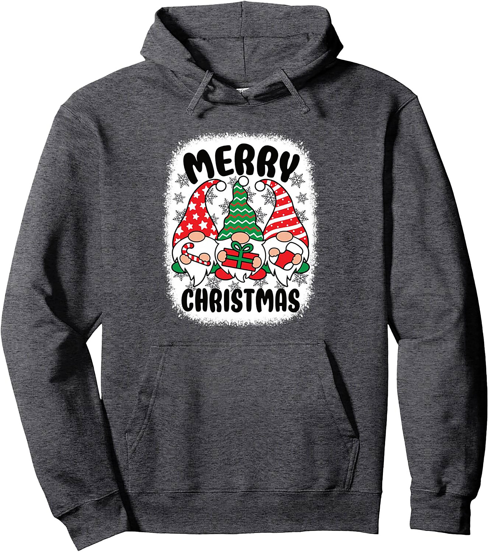 Cute Christmas Gnome Pullover Hoodie Festive Holiday Gift