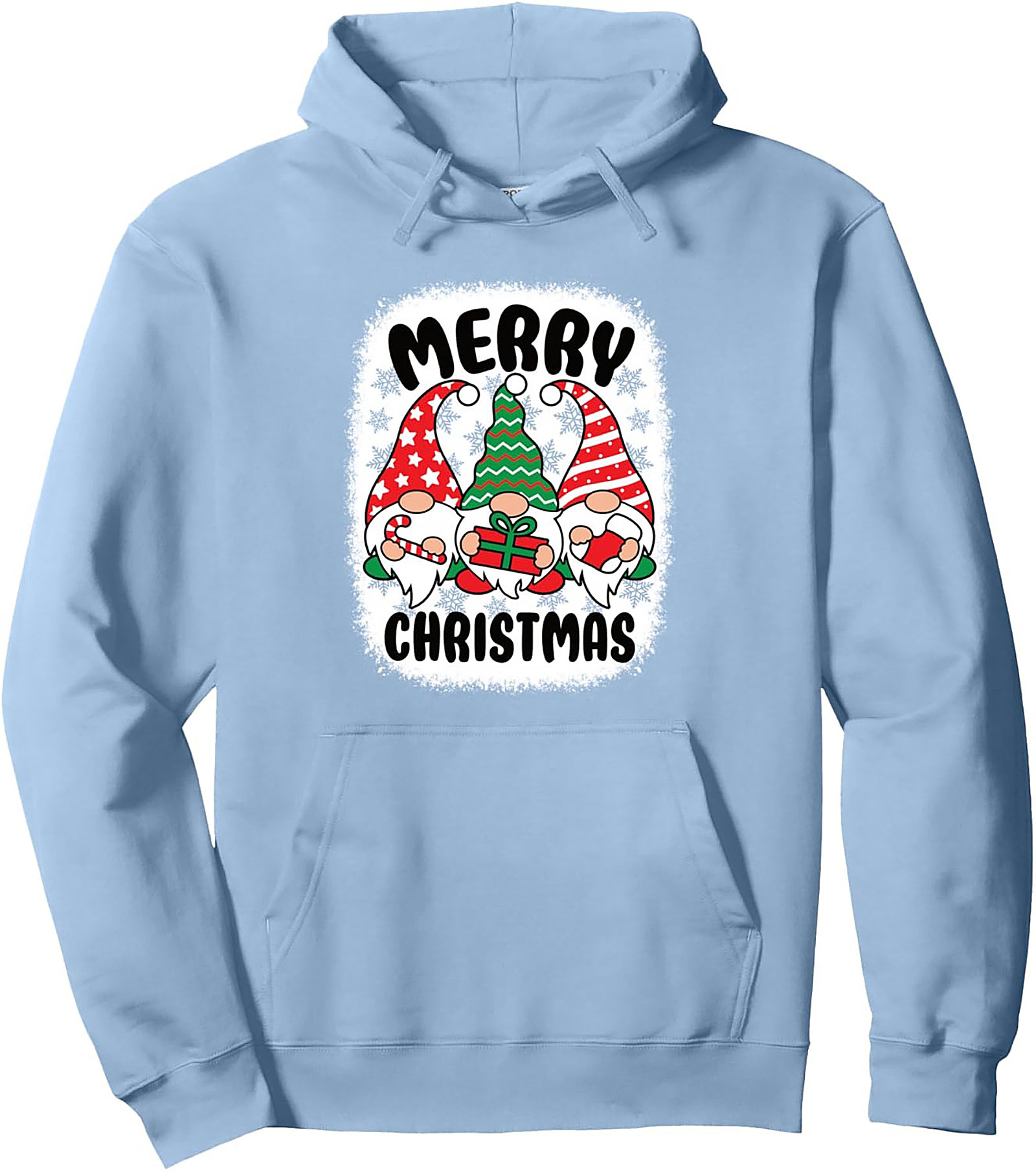 Cute Christmas Gnome Pullover Hoodie Festive Holiday Gift