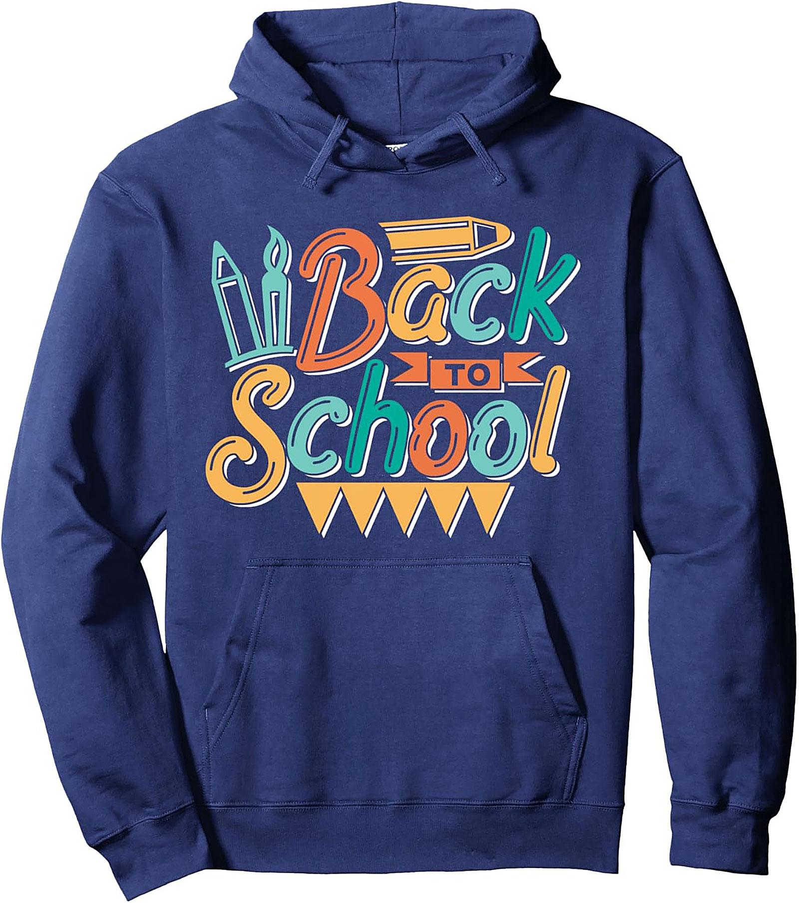 Retro Back To School Pullover Hoodie | First Day of School Teacher Student Gear